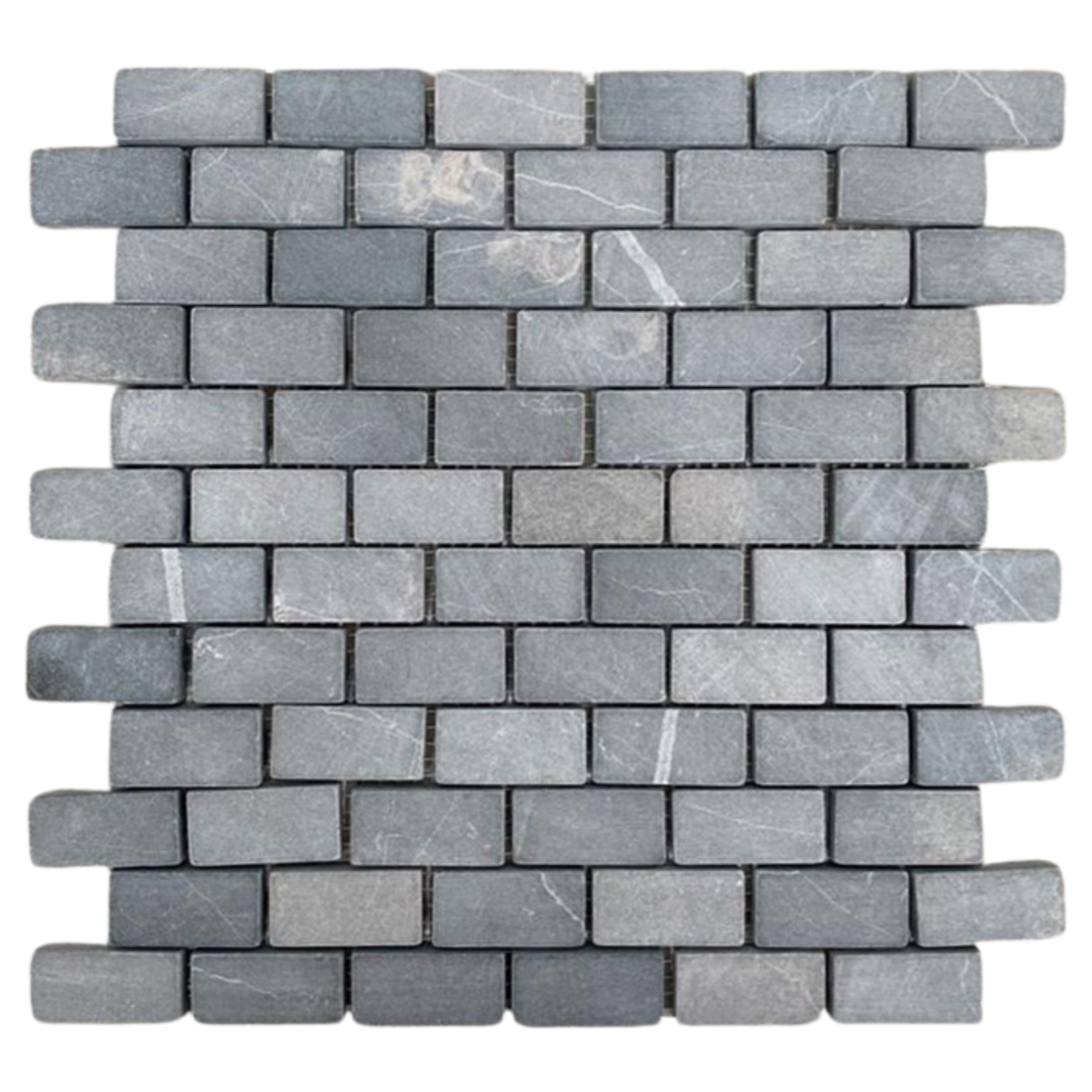 Dark Grey Subway 1x2 Marble Mosaic Tile