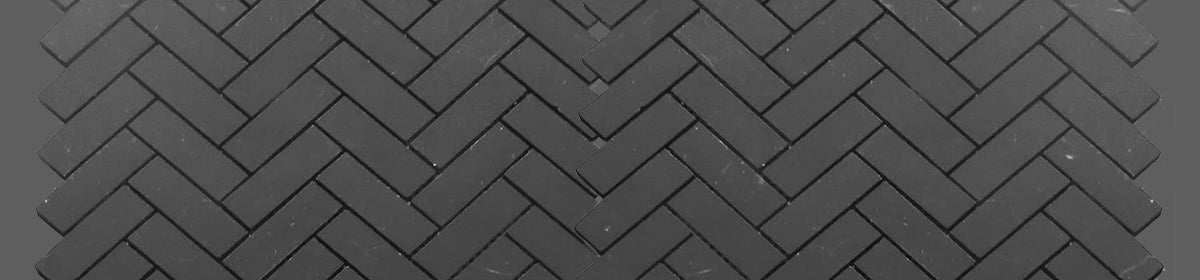 Herringbone Stone Mosaic Tiles