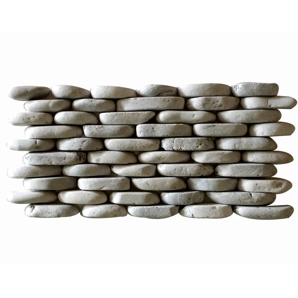 Grey Standing Pebble - Pebble Tile Shop