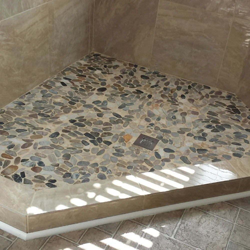 Sliced Cobblestone Pebble Tile - Pebble Tile Shop