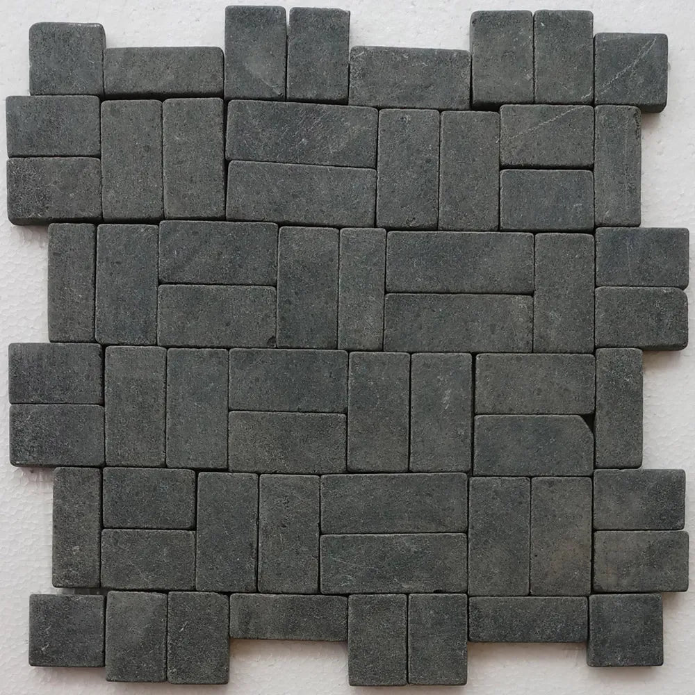 Black New Antique Mosaic - Pebble Tile Shop