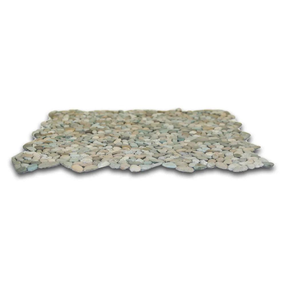 Mini Sea Green Pebble Tile - Pebble Tile Shop