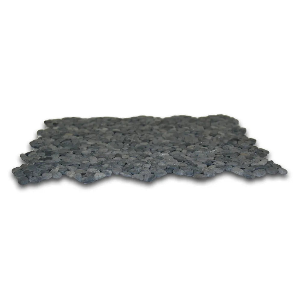 Mini Charcoal Black Pebble Tile - Pebble Tile Shop