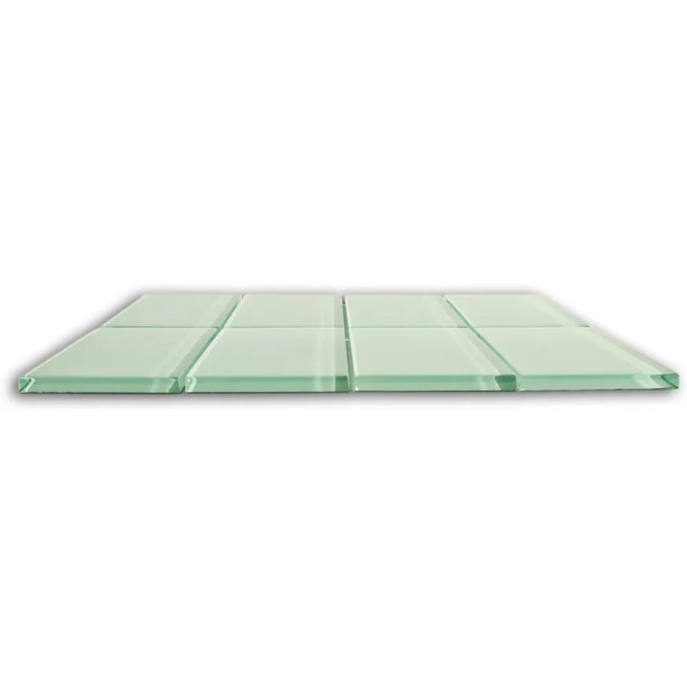 Sage Green Glass Subway Tile - Pebble Tile Shop