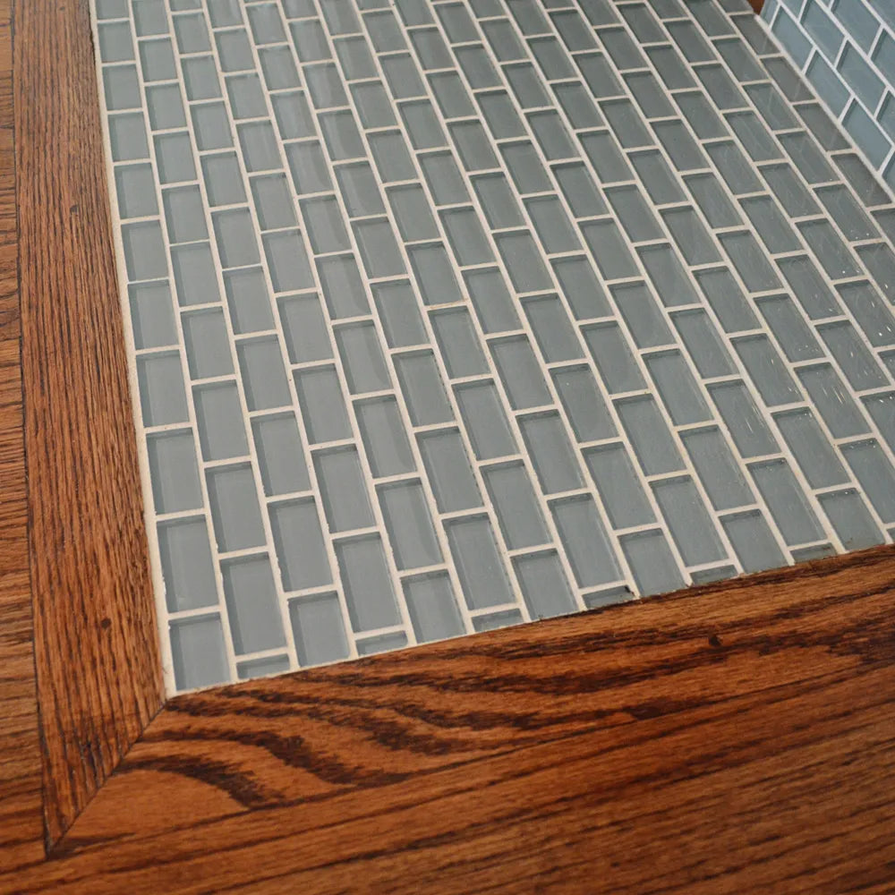 Ocean 1x2 Mini Glass Subway Tile - Pebble Tile Shop