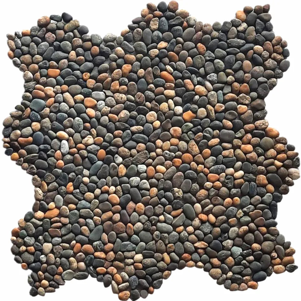 Ebony Mixed Mini Pebble Tile - Pebble Tile Shop