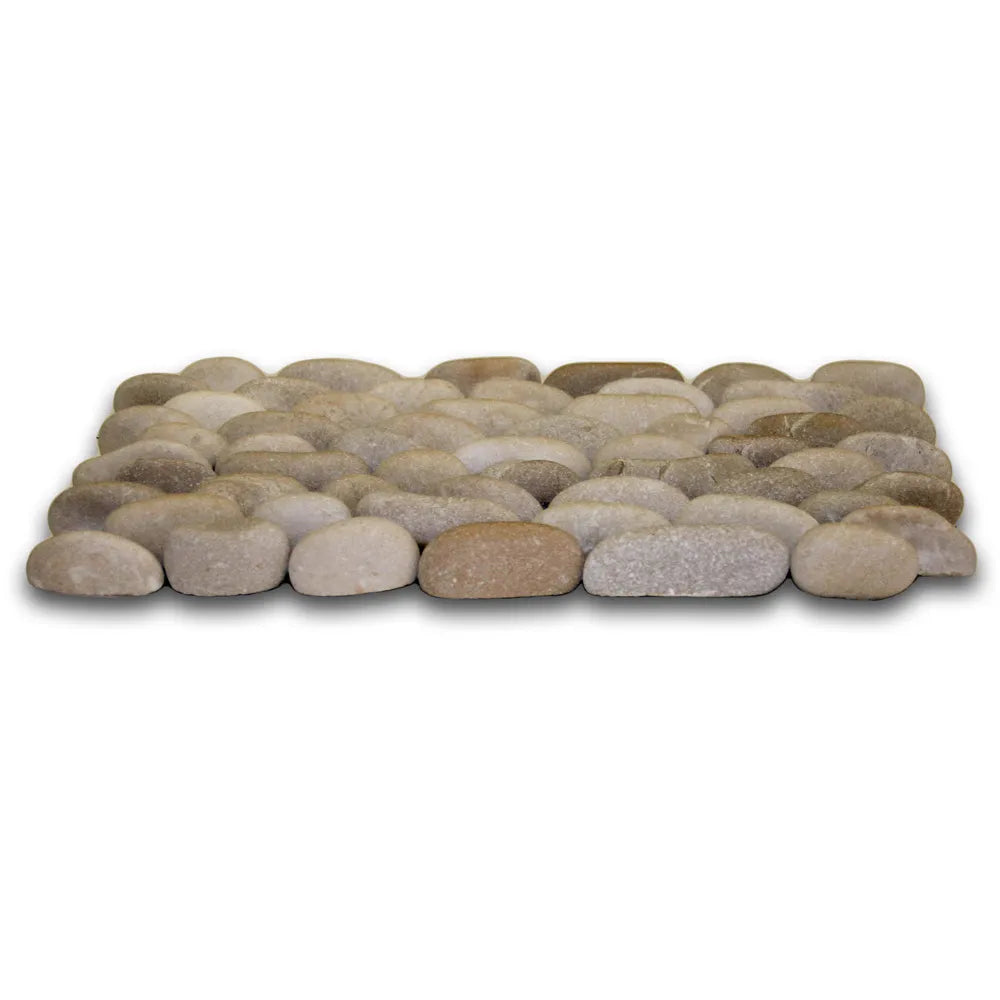 Java Tan Pebble Tile Border - Pebble Tile Shop