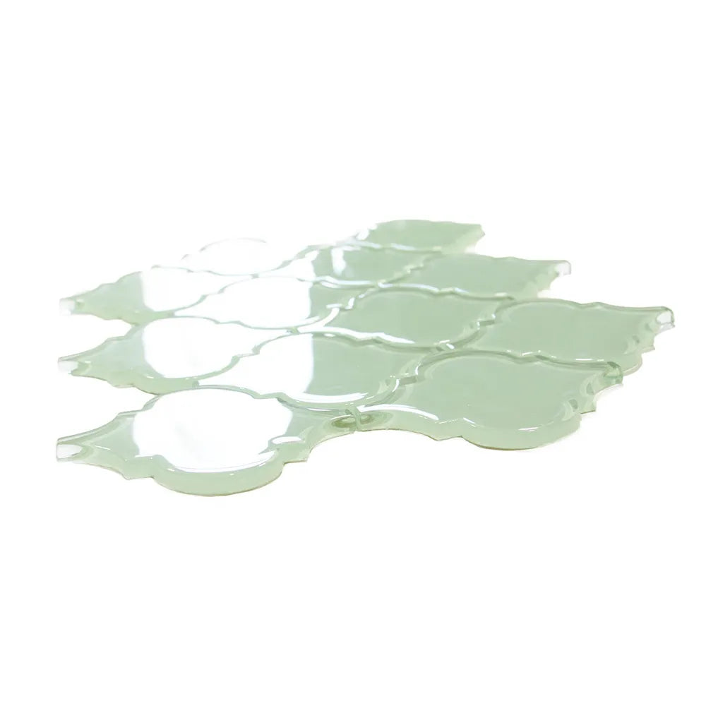 Surf Arabesque Glass Tile - Pebble Tile Shop