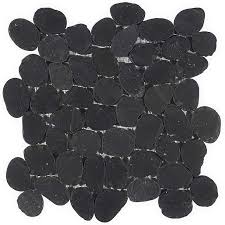 Alor Black XL Sliced Pebble Tiles - Pebble Tile Shop