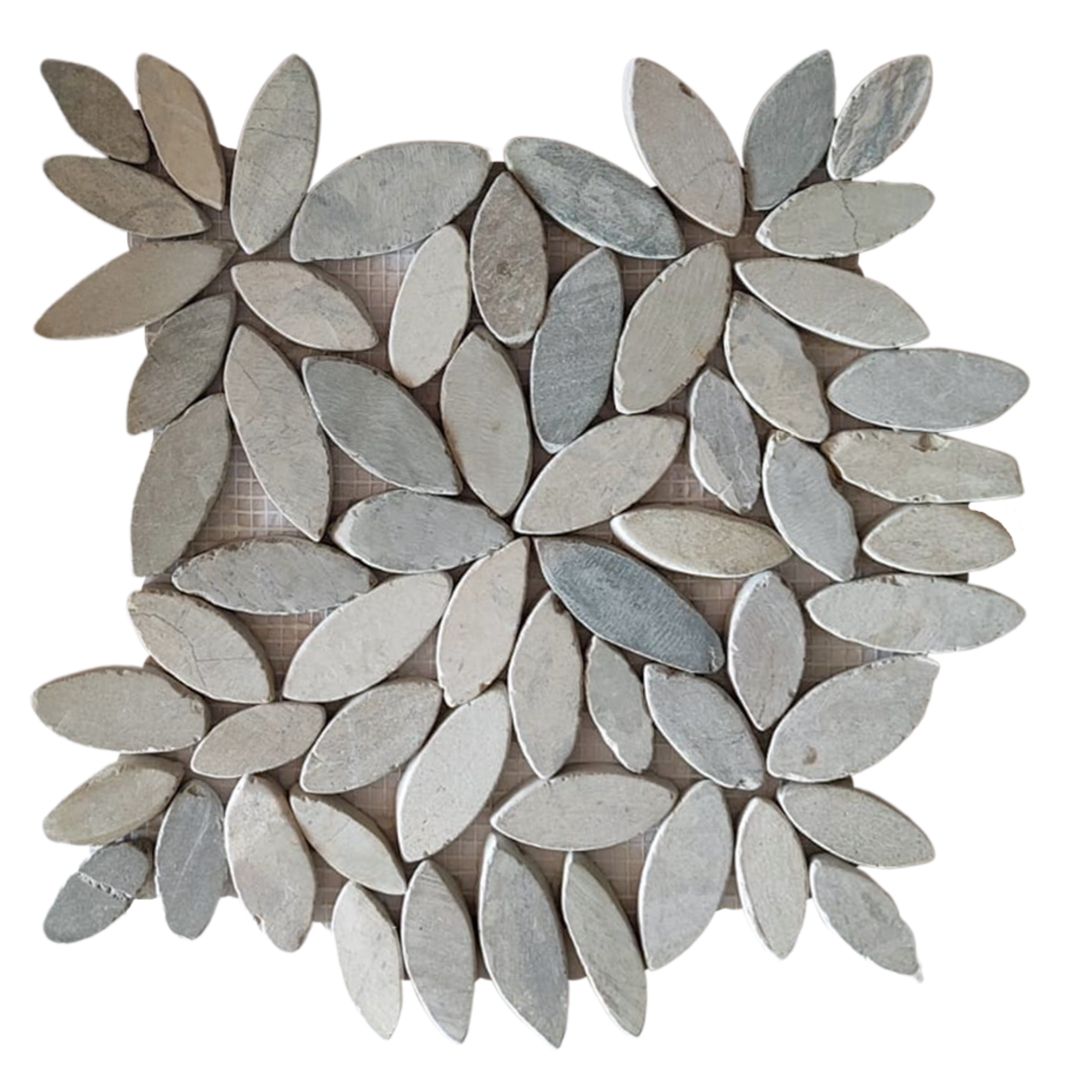 Bali Cloud Flower Pebble Stone Mosaic Tiles - Pebble Tile Shop