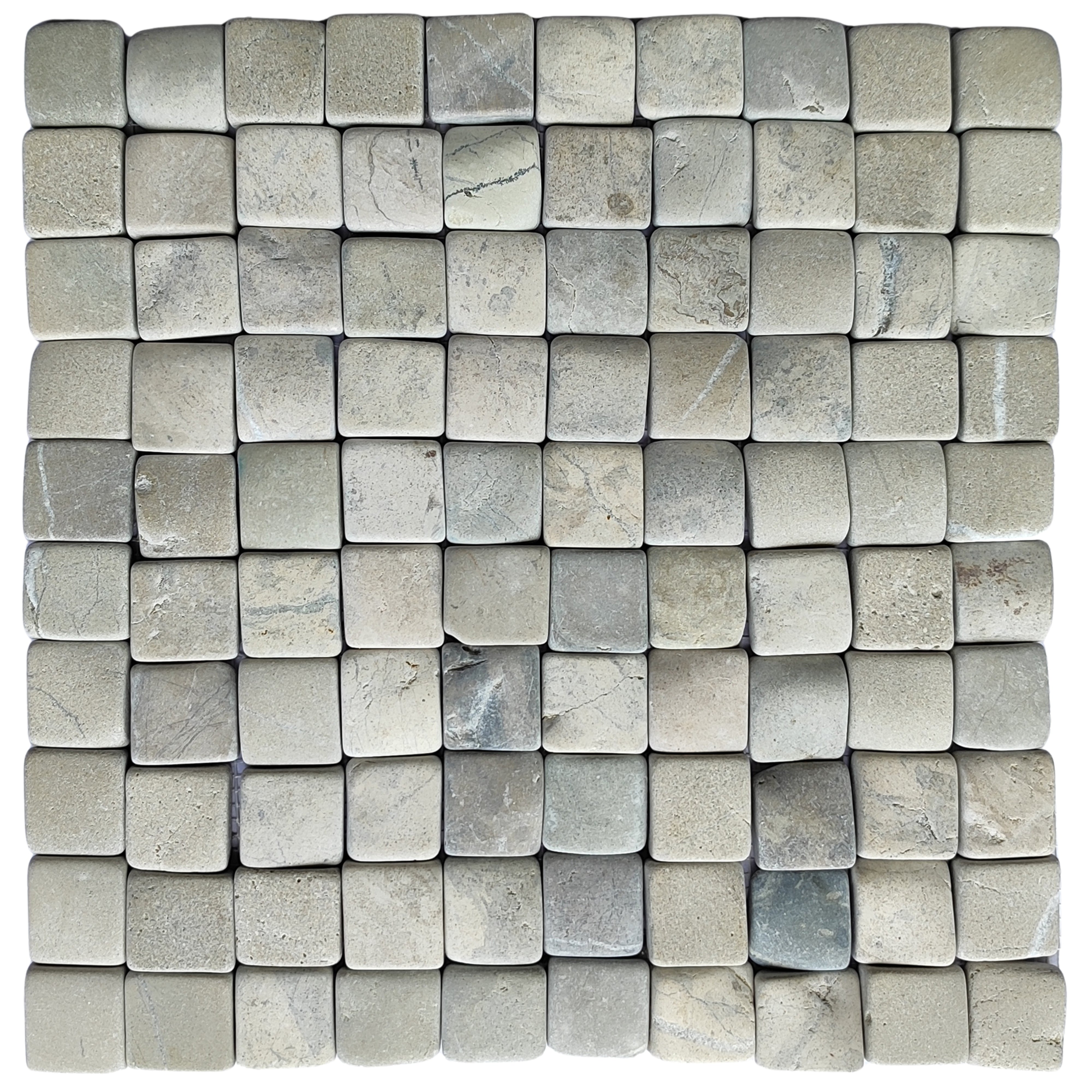 Bali Cloud Pebble Square Mosaic Tile 1x1 - Pebble Tile Shop