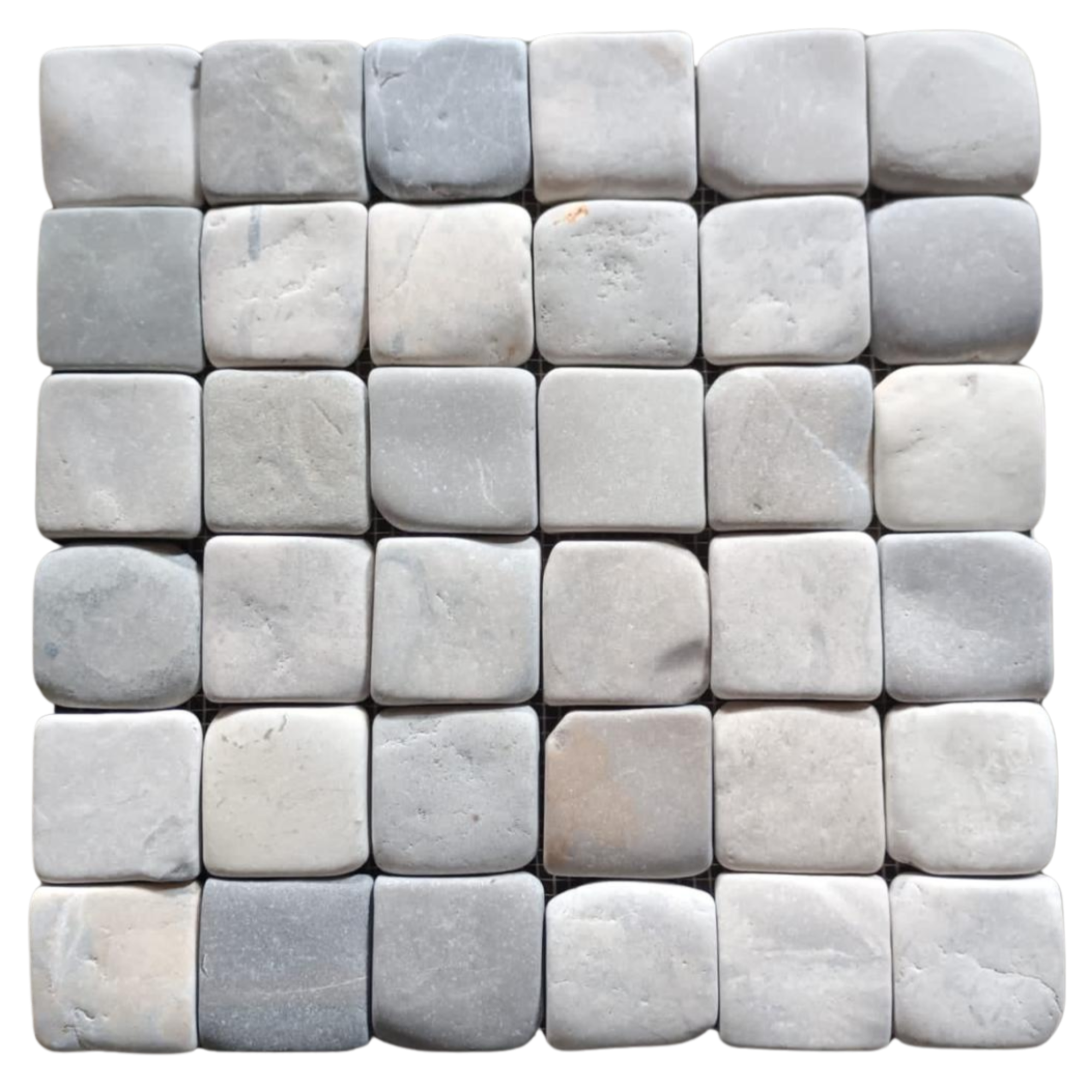 Bali Cloud Pebble Square Mosaic Tile 2x2 - Pebble Tile Shop