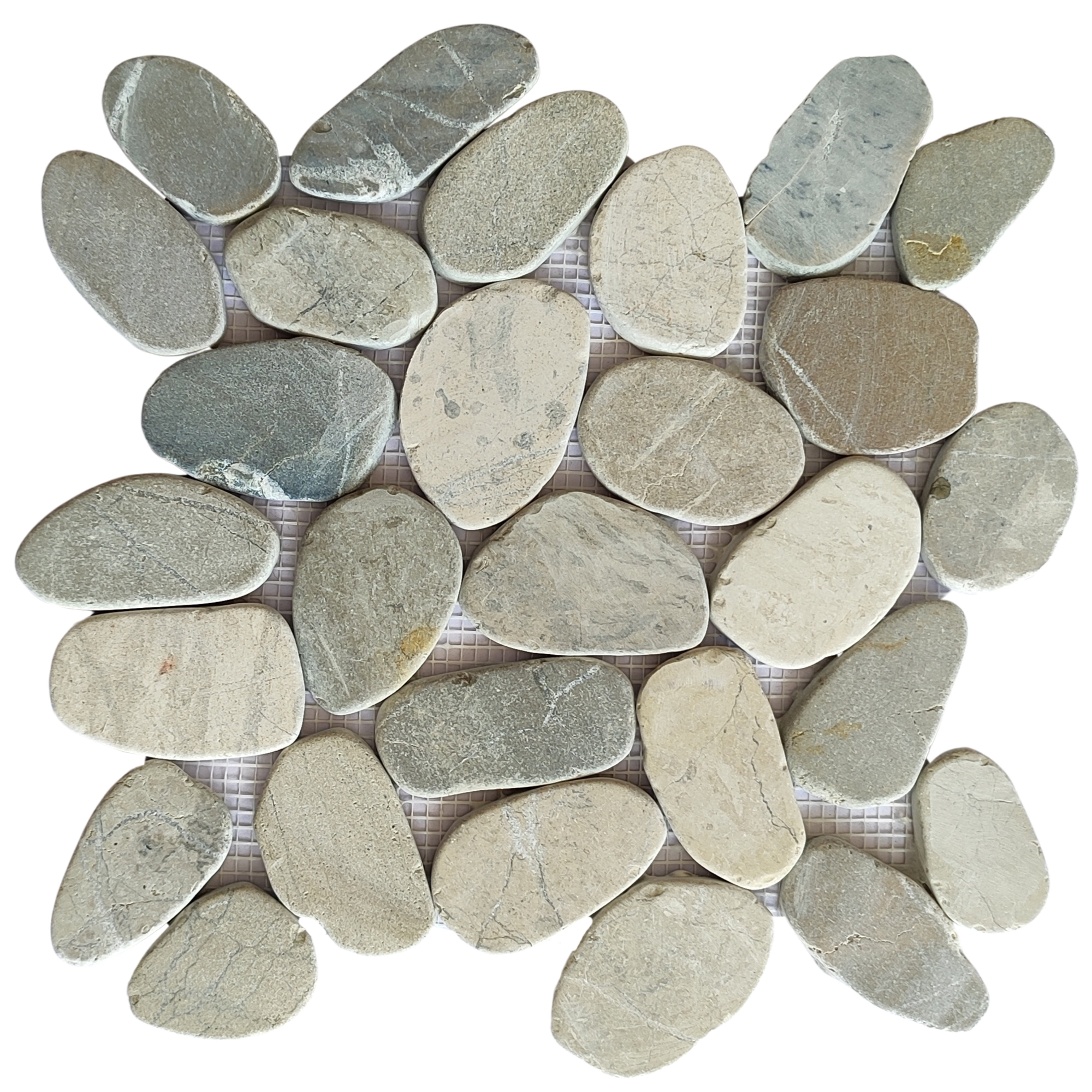 Bali Cloud XL Sliced Pebble Tiles | Pebble Tile Shop