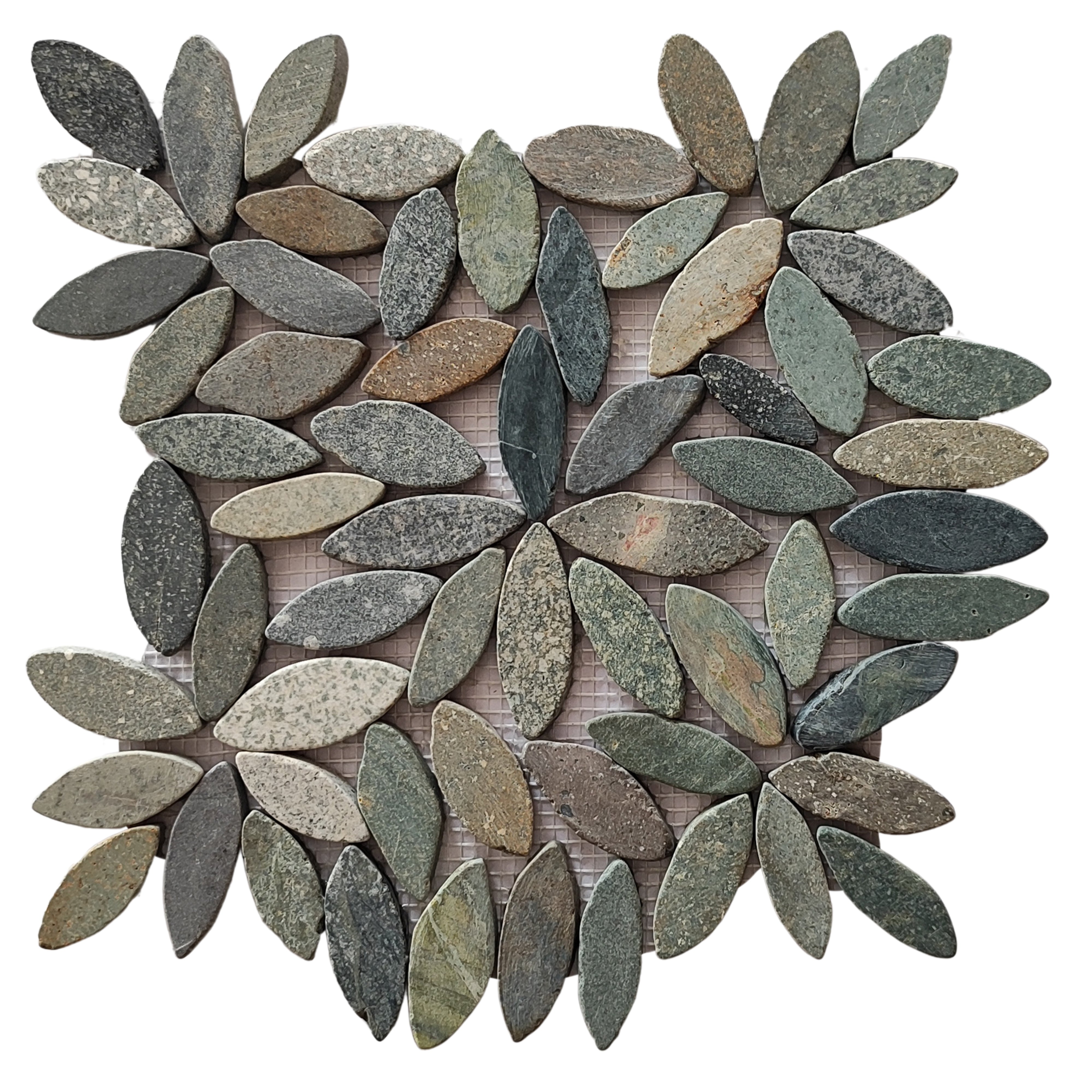 Bali Ocean Flower Pebble Stone Mosaic Tiles - Pebble Tile Shop