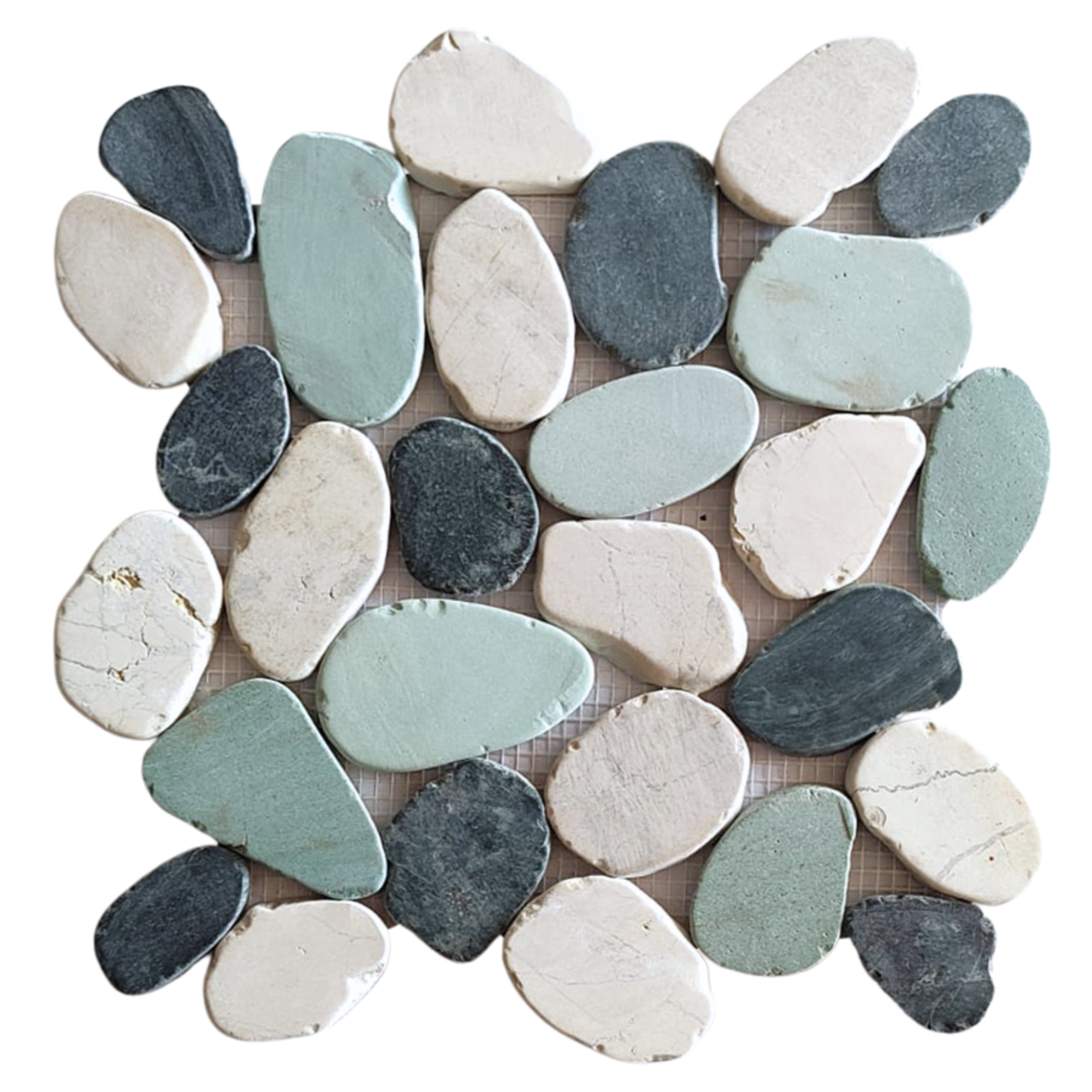 Bali Turtle XL Sliced Pebble Tiles - Pebble Tile Shop