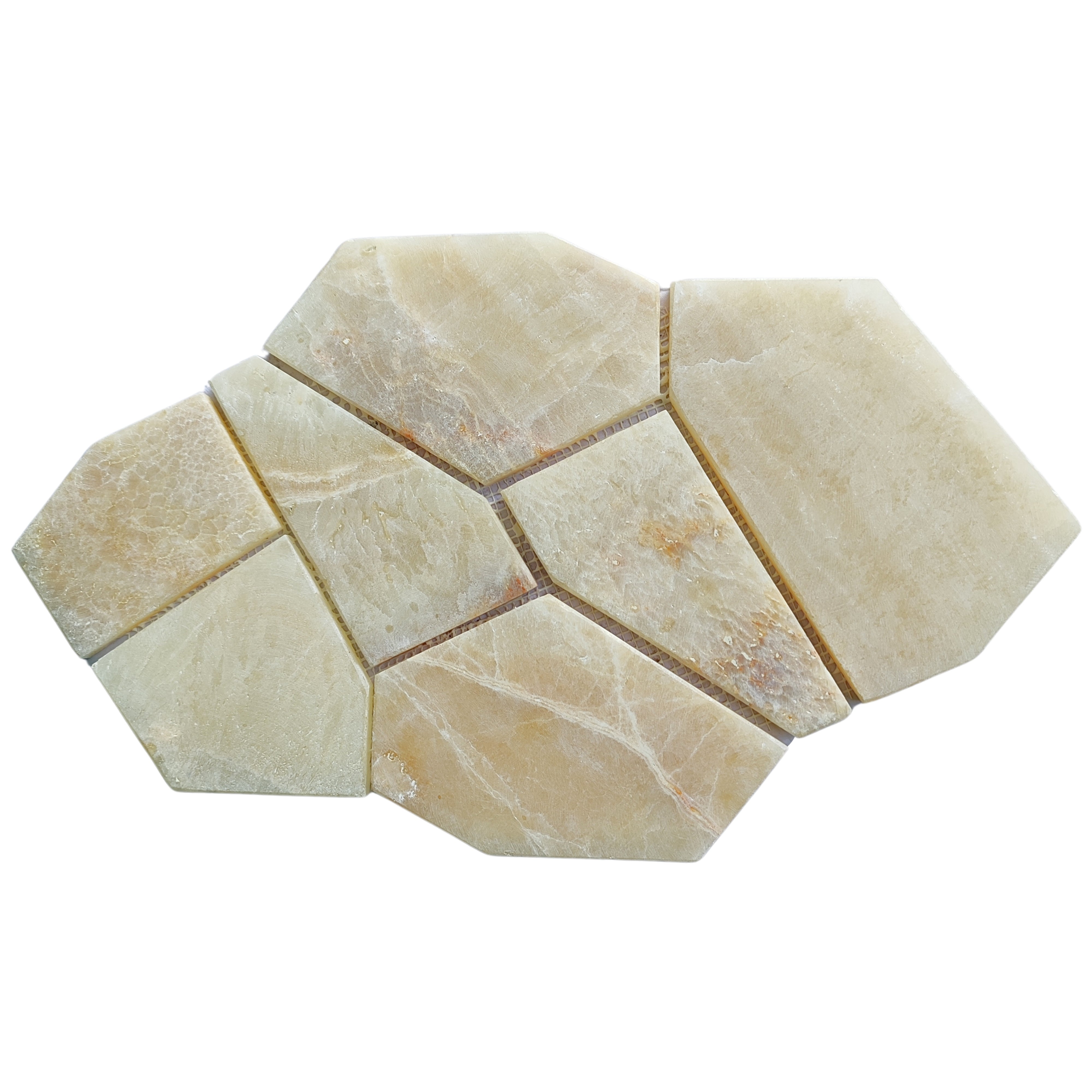 Mix Quartz Pentagon Marble Mosaic Tiles - Pebble Tile Shop