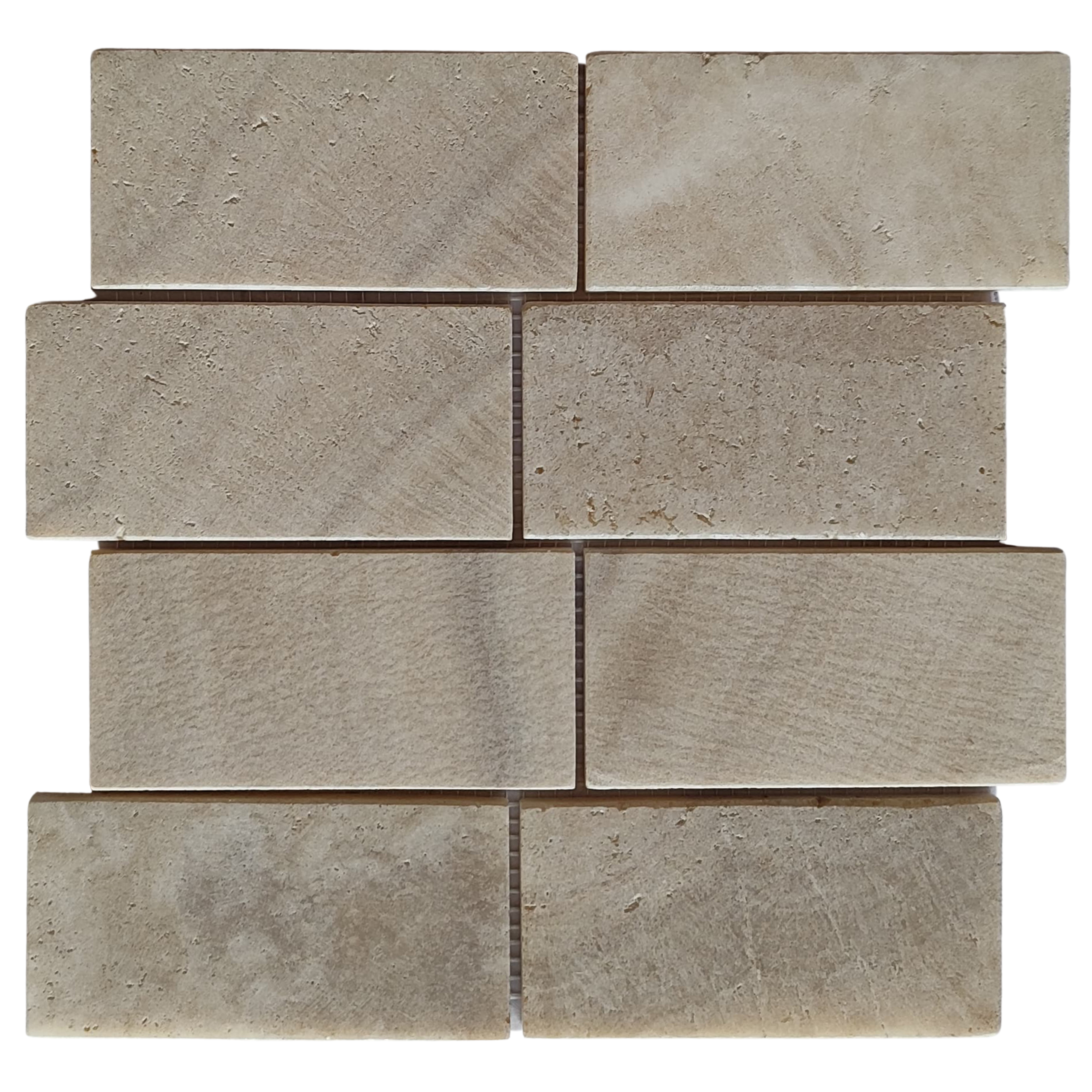 Mix Quartz Subway 3x6 Marble Mosaic Tile - Pebble Tile Shop