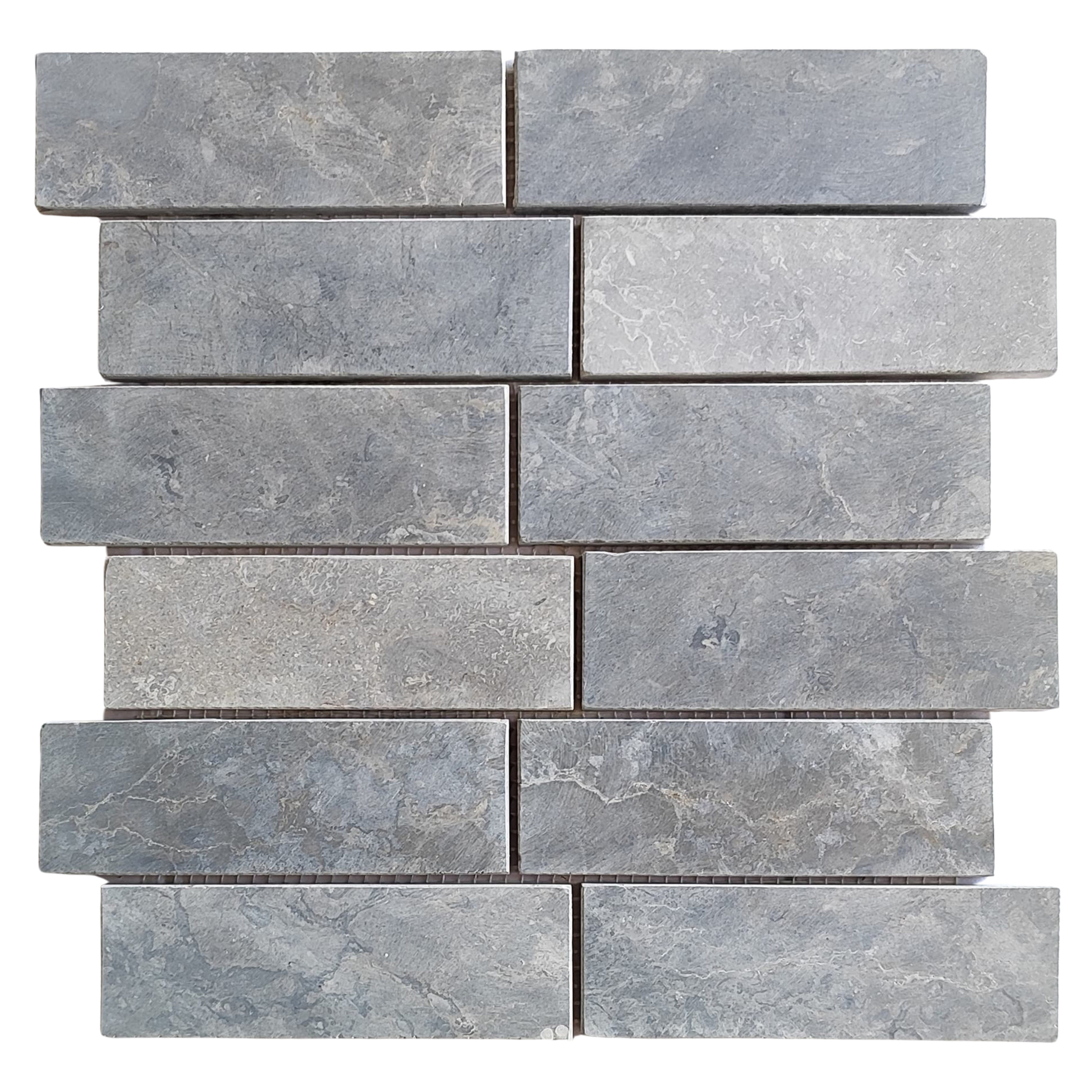 Stone Grey Subway 2x6 Marble Mosaic Tile - Pebble Tile Shop