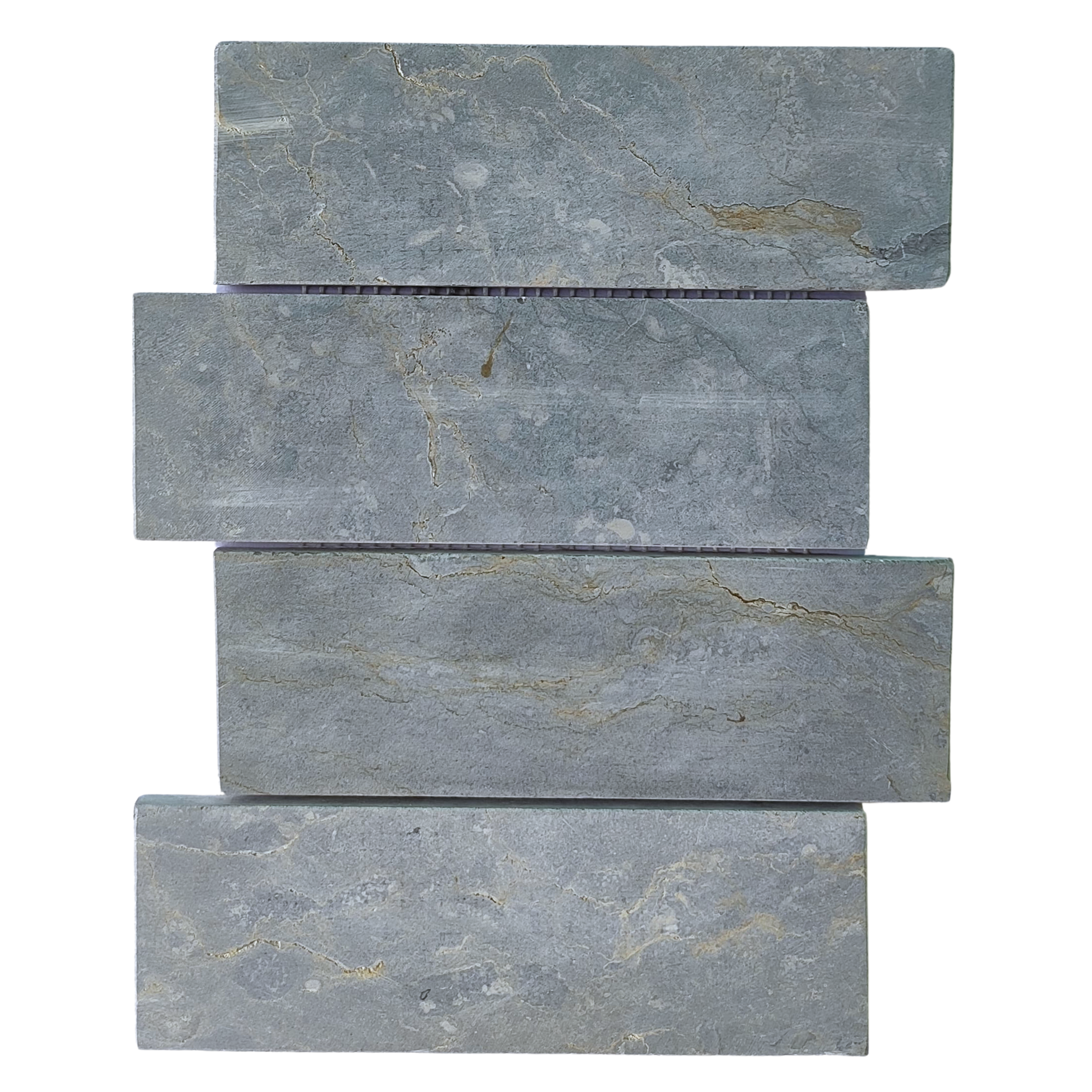 Stone Grey Subway 3x9 Marble Mosaic Tile - Pebble Tile Shop