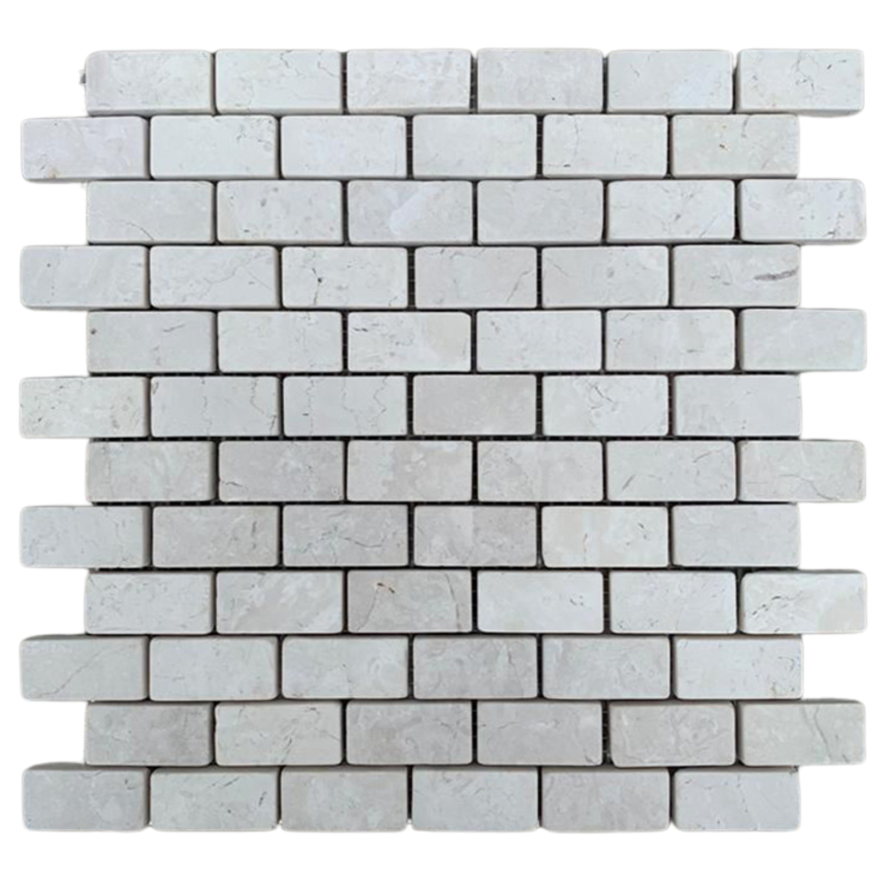 White Subway 1x2 Marble Mosaic Tile - Pebble Tile Shop