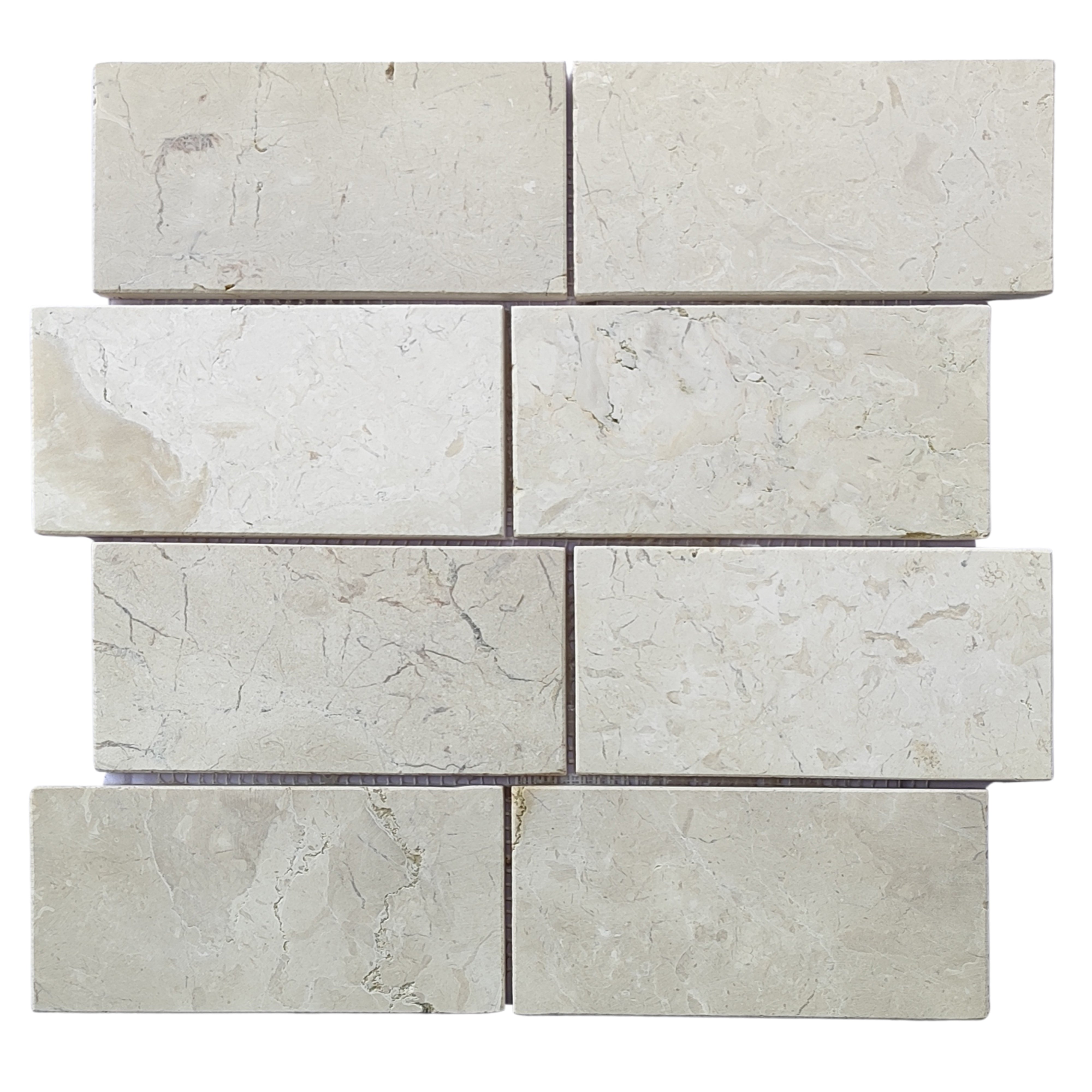 White Subway 3x6 Marble Mosaic Tile - Pebble Tile Shop