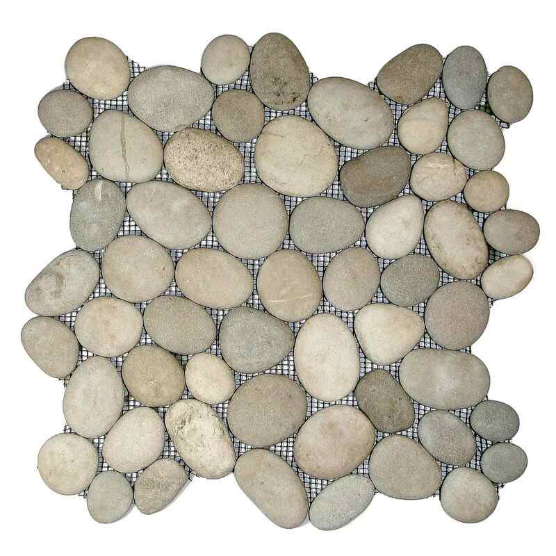 Java Tan Pebble Tile - Pebble Tile Shop