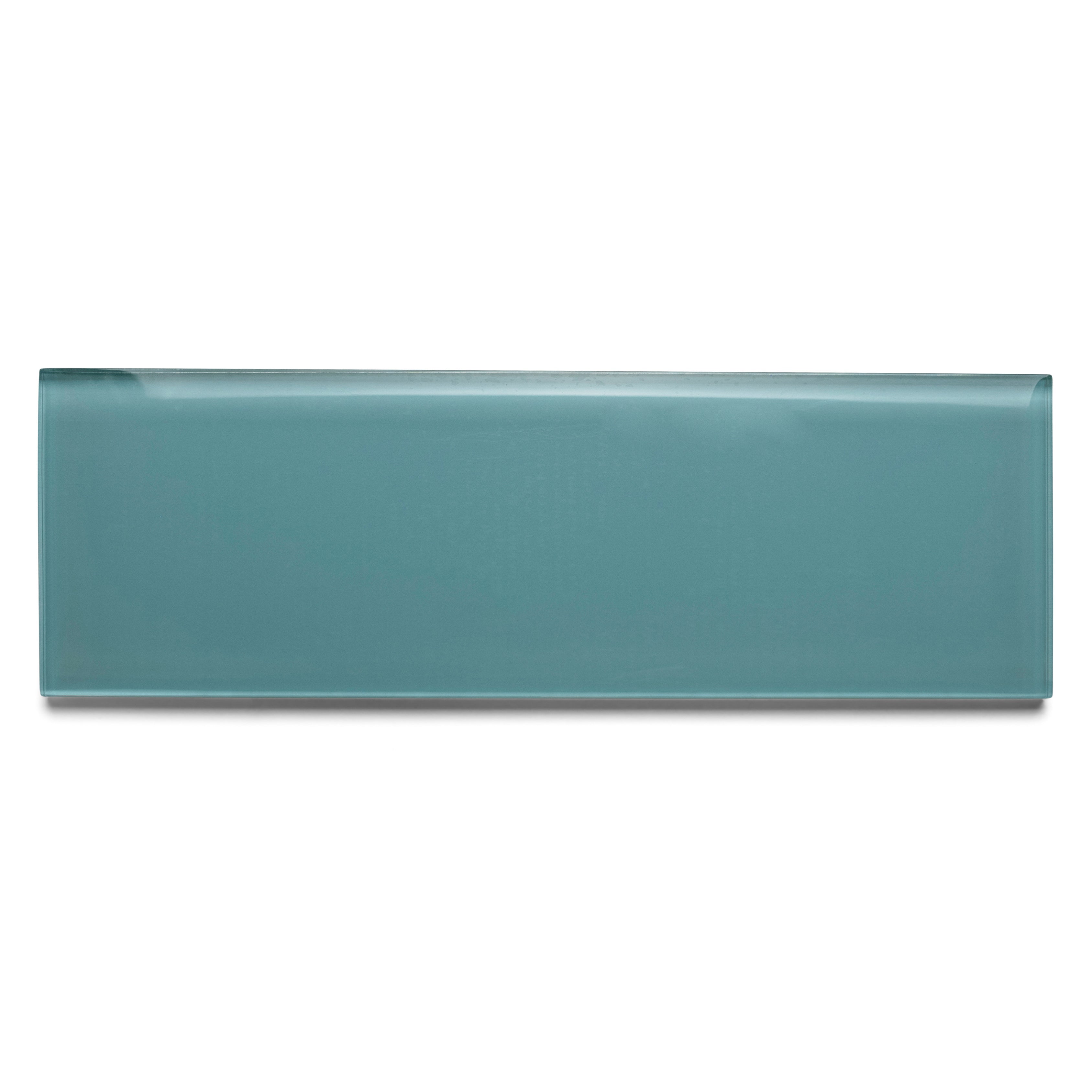 Aqua Glass 4" x 12" Subway Tile - Pebble Tile Shop