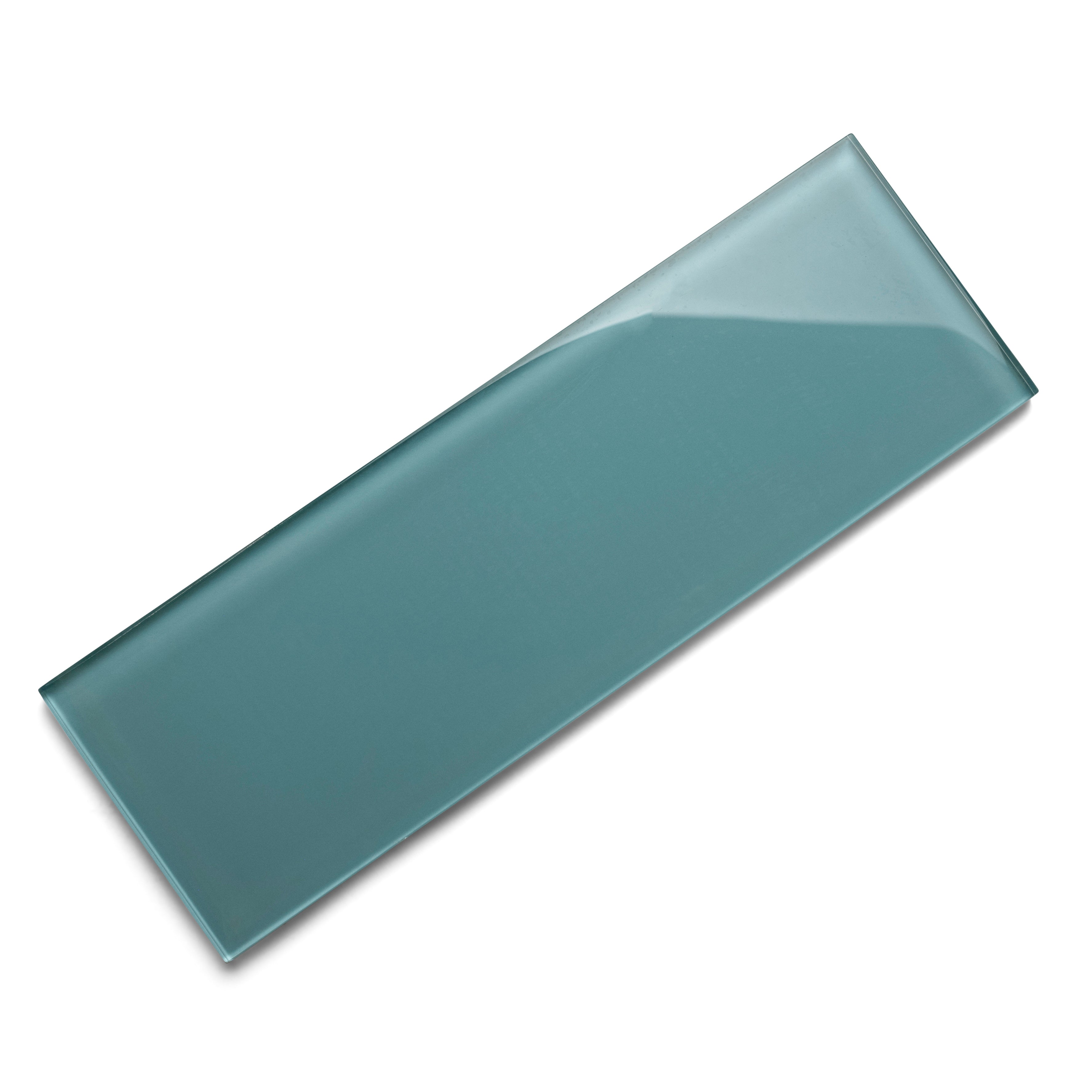 Aqua Glass 4" x 12" Subway Tile - Pebble Tile Shop