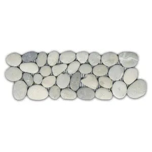 Bali Cloud Pebble Tile Border - Pebble Tile Shop