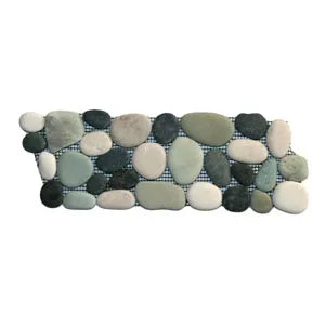 Bali Turtle Pebble Tile Border - Pebble Tile Shop