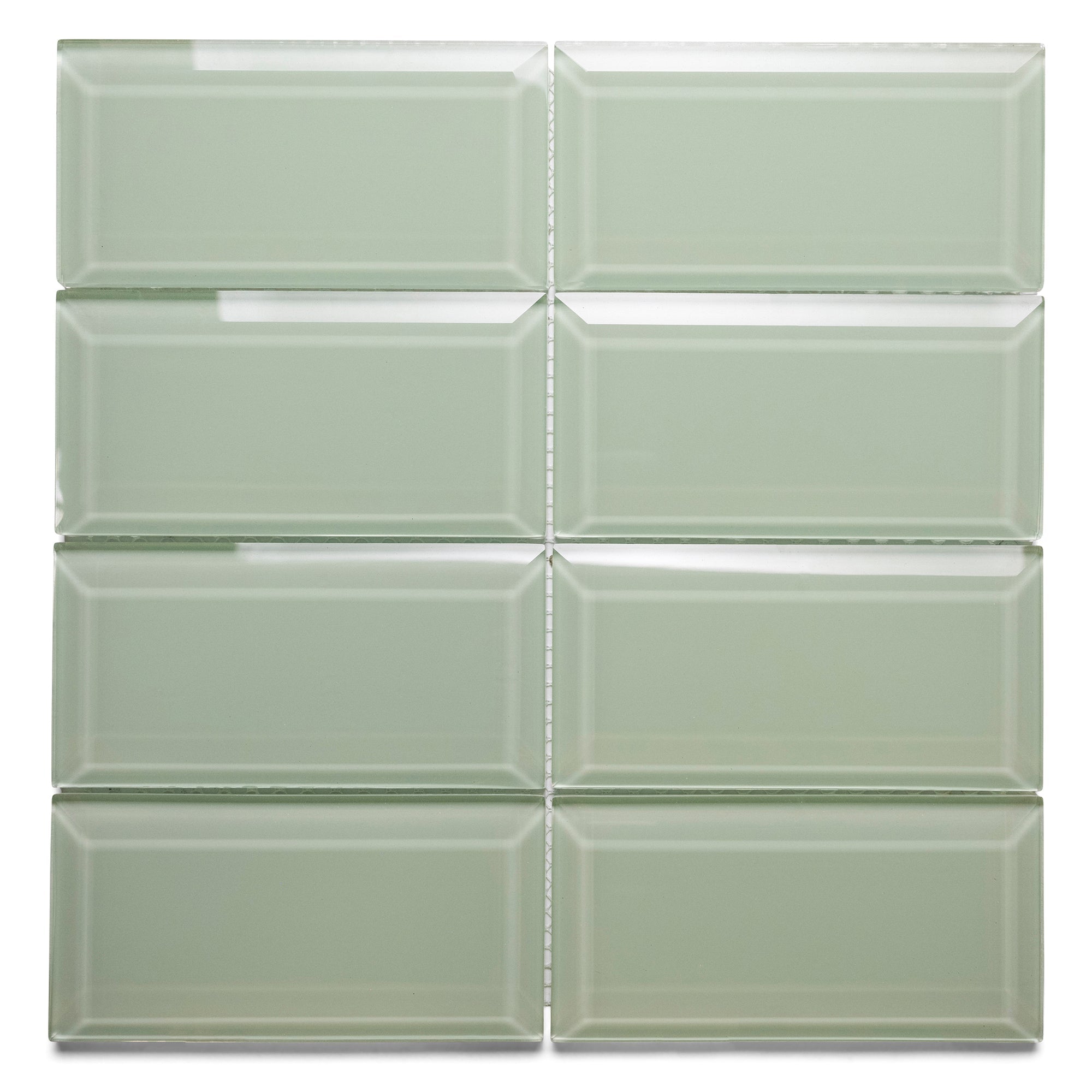 Beveled Surf Glass Subway Tile - Pebble Tile Shop