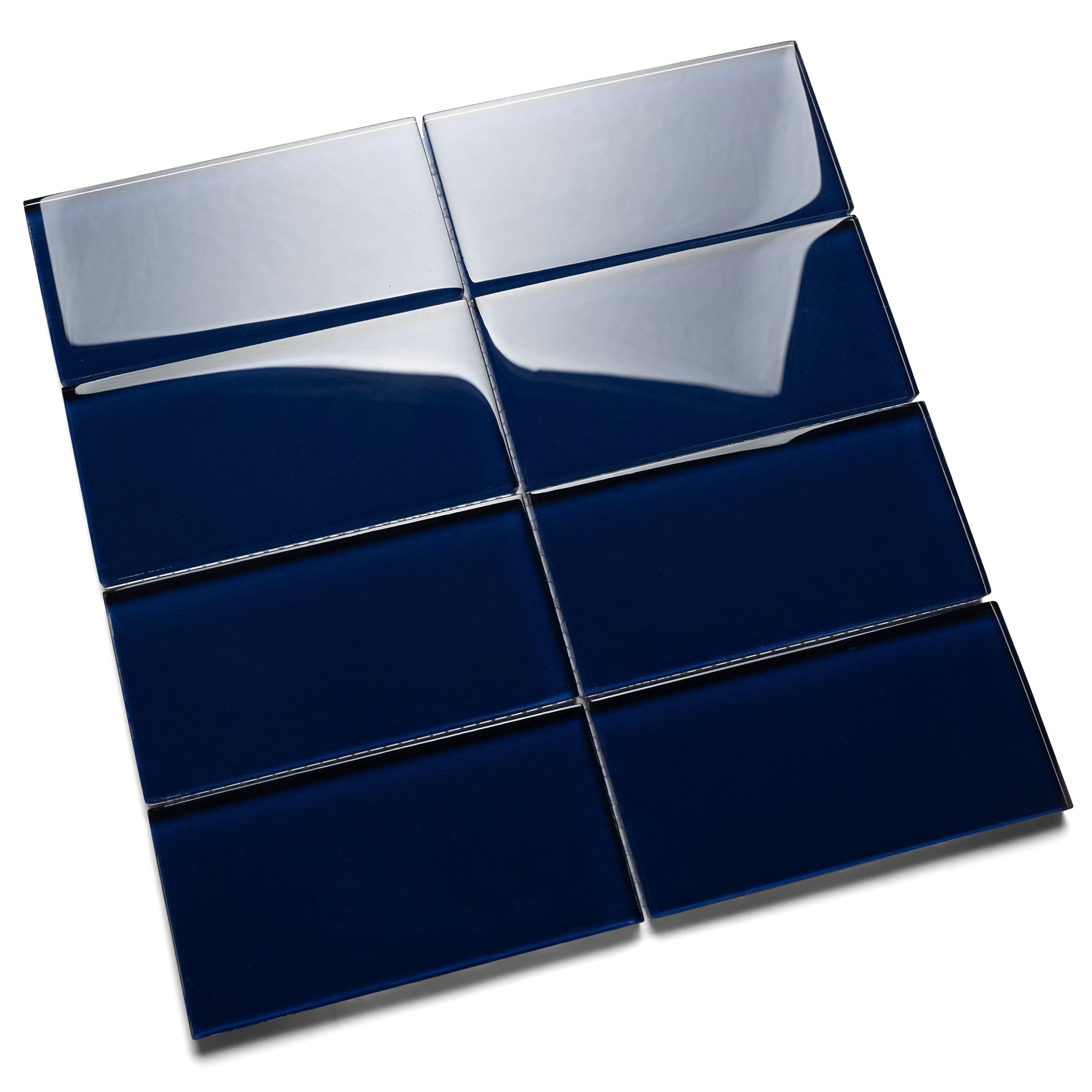 Cobalt Glass Subway Tile - Pebble Tile Shop