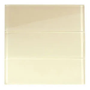 Cream Glass 4x12 Subway Tile - Pebble Tile Shop