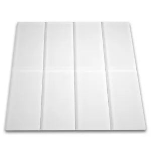 Frosted White Glass Subway Tile - Pebble Tile Shop