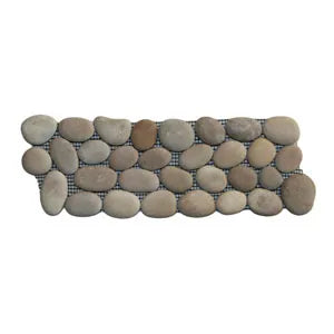 Java Tan Pebble Tile Border - Pebble Tile Shop