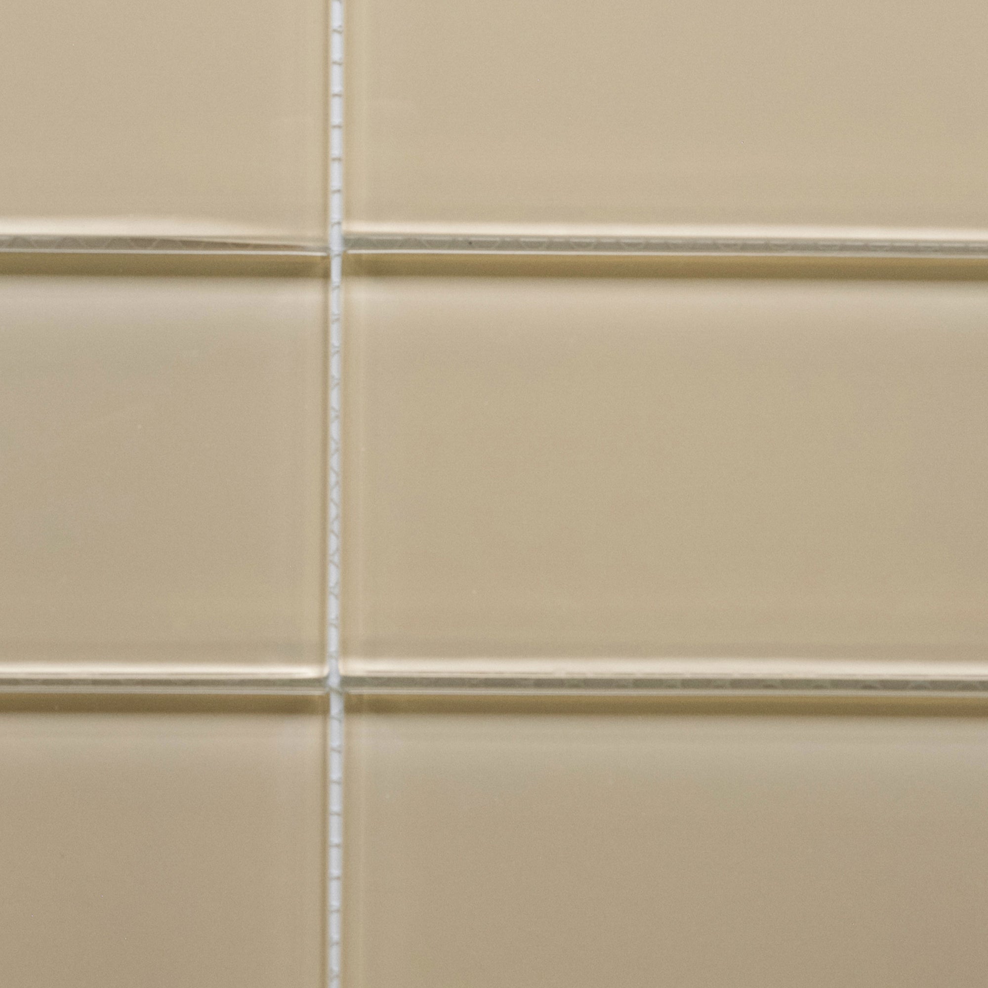 Khaki Glass Subway Tile - Pebble Tile Shop