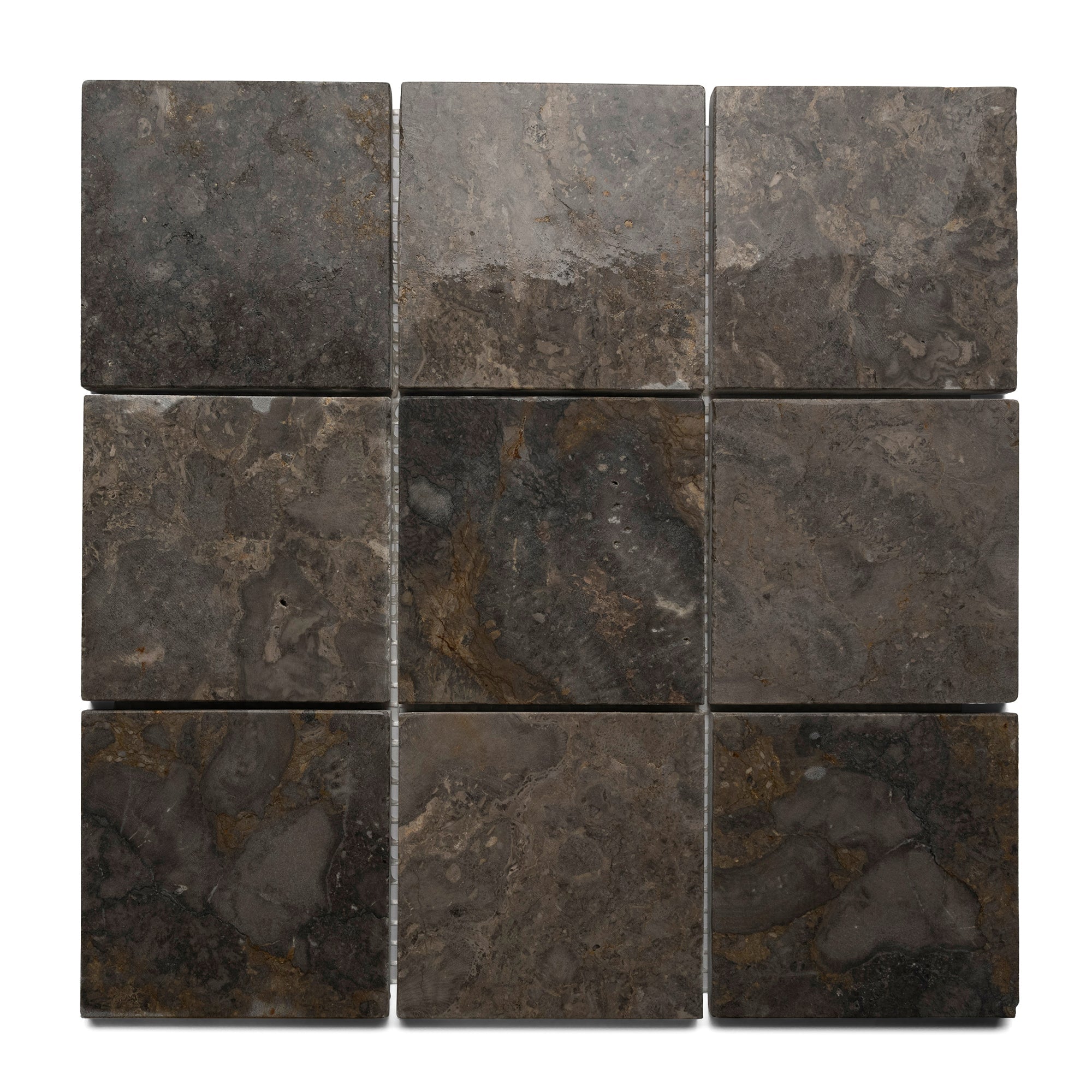 Light Grey 4x4 Stone Mosaic Tile - Pebble Tile Shop