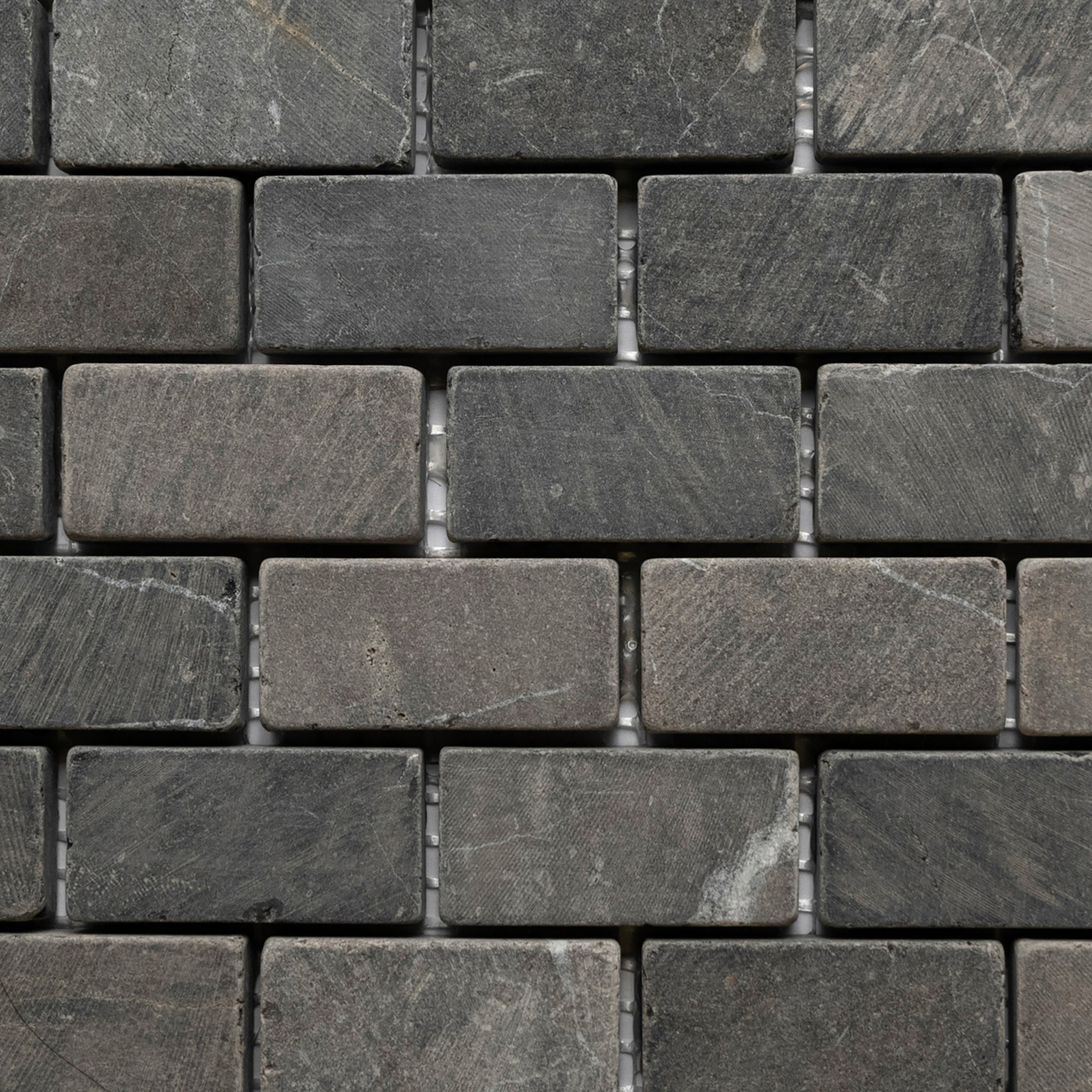 Grey Mini Stone Subway Tile - Pebble Tile Shop