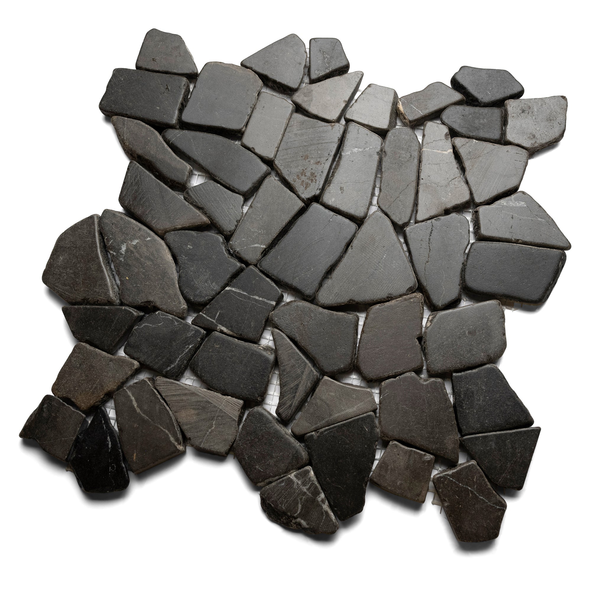 Glazed Grey Mosaic Tile - Pebble Tile Shop