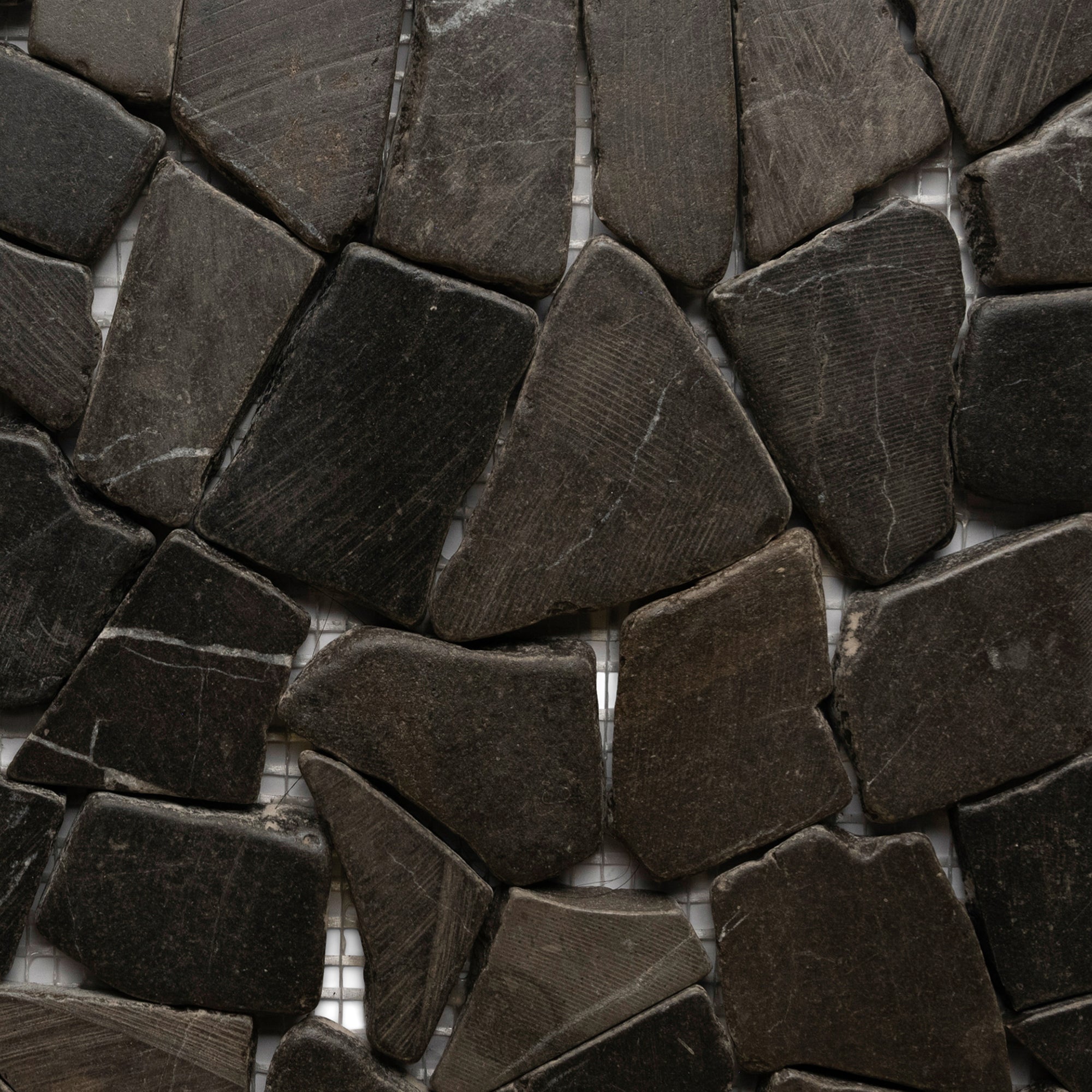 Glazed Grey Mosaic Tile - Pebble Tile Shop