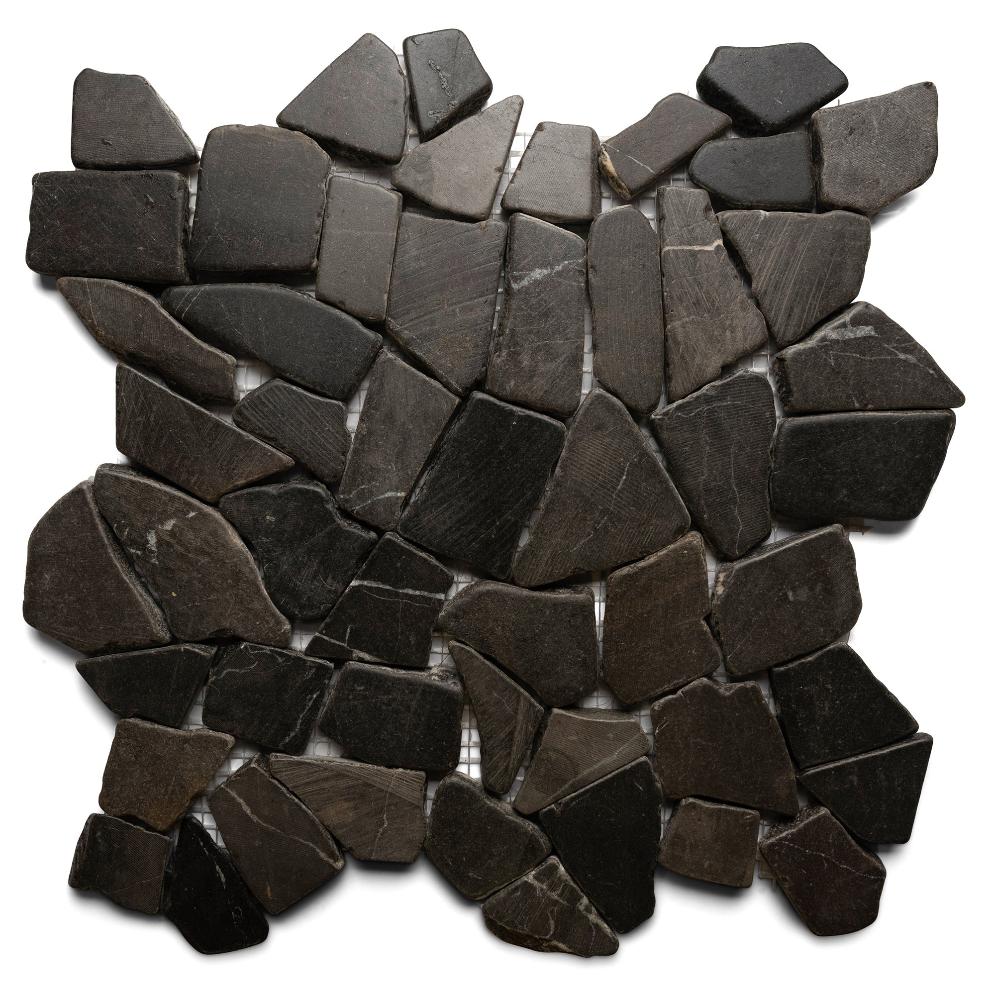 Glazed Grey Mosaic Tile - Pebble Tile Shop