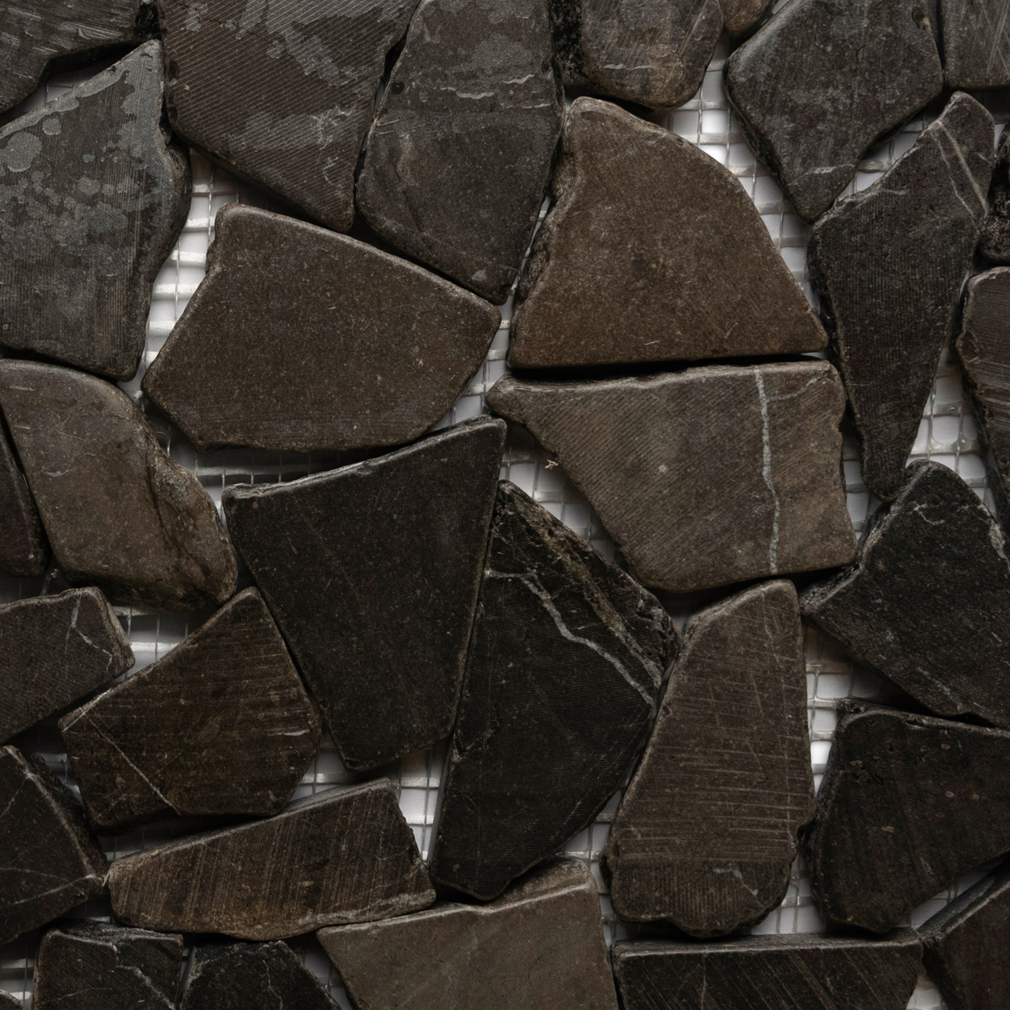 Glazed Grey Mosaic Tile - Pebble Tile Shop