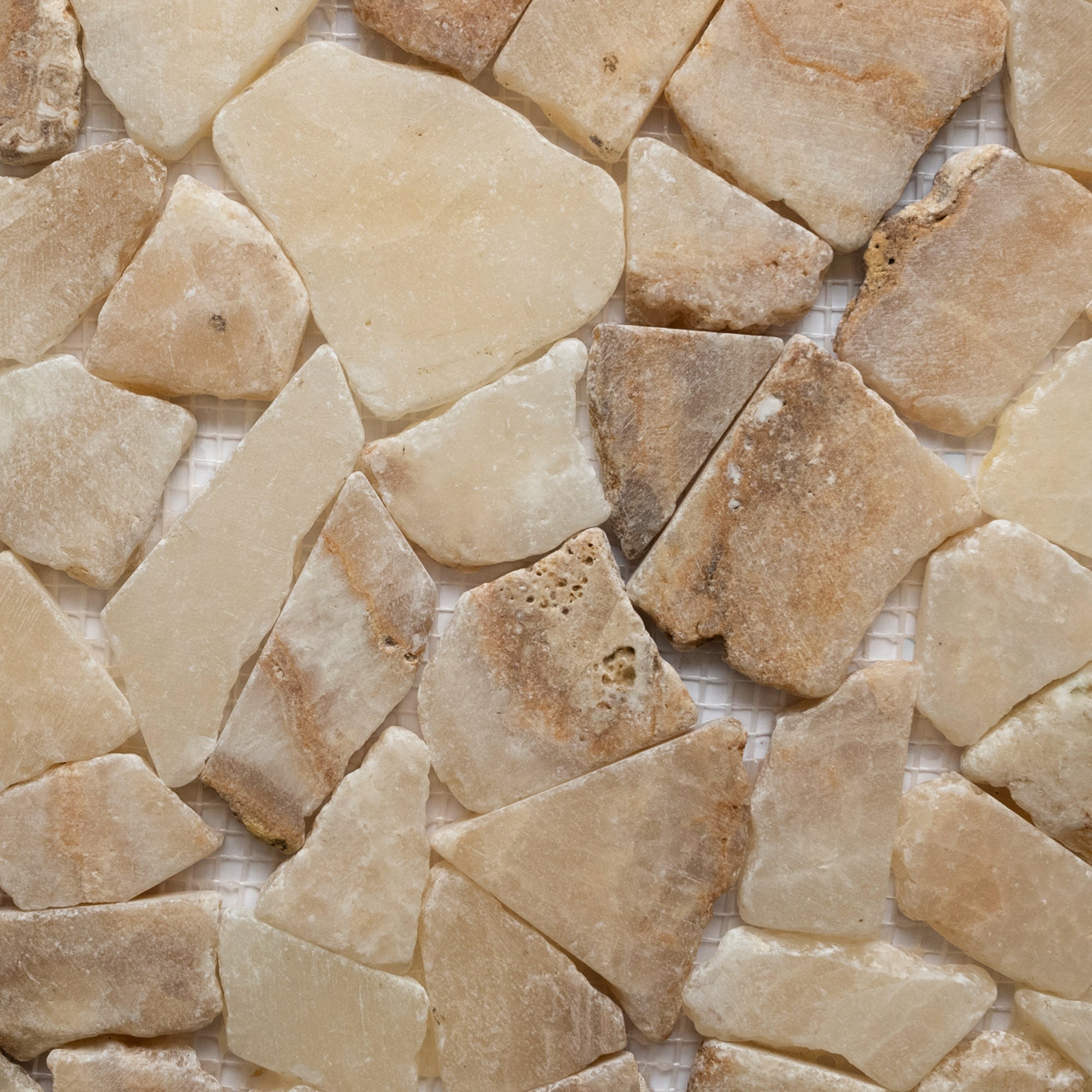 Glazed Mixed Quartz Mosaic Tile - Pebble Tile Shop