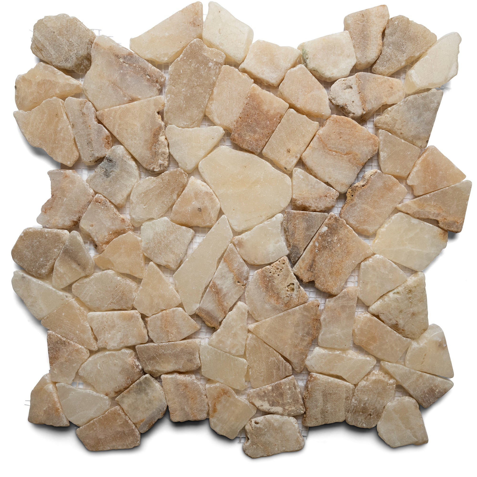 Glazed Mixed Quartz Mosaic Tile - Pebble Tile Shop