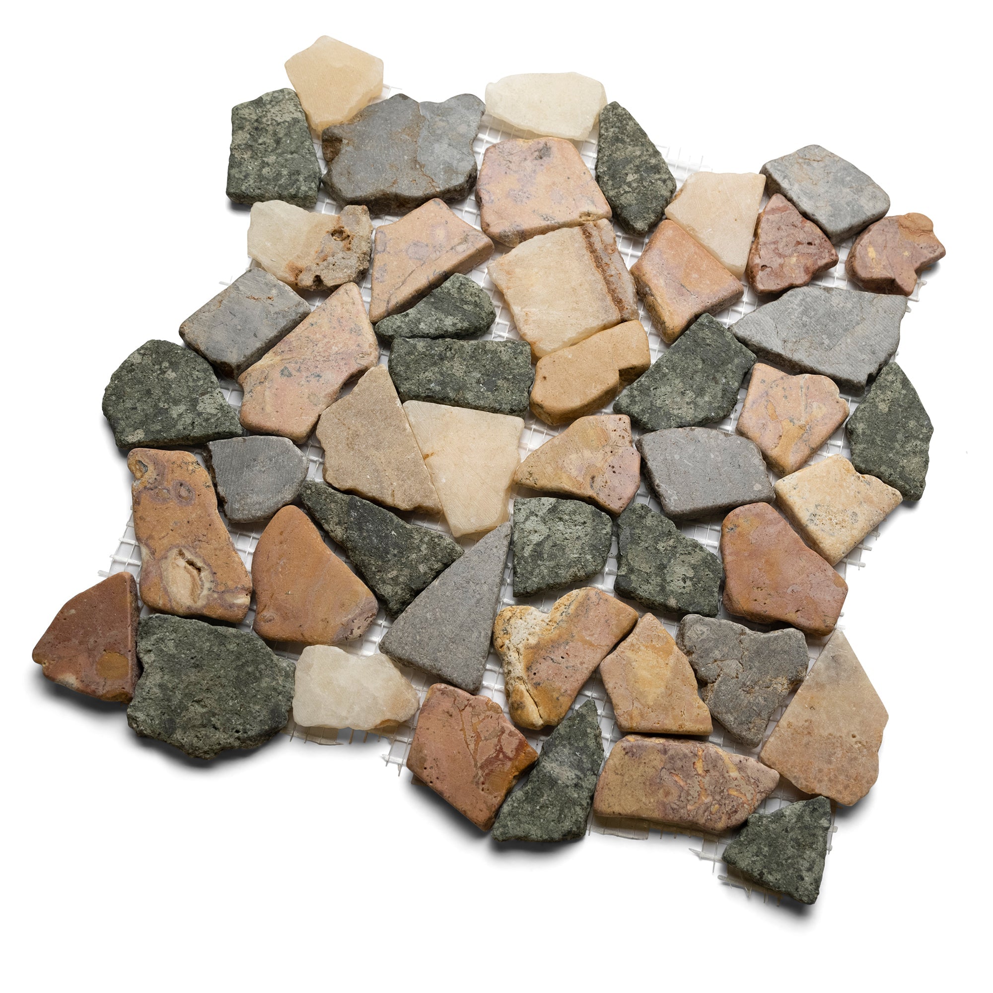 Glazed Autumn Mosaic Tile - Pebble Tile Shop