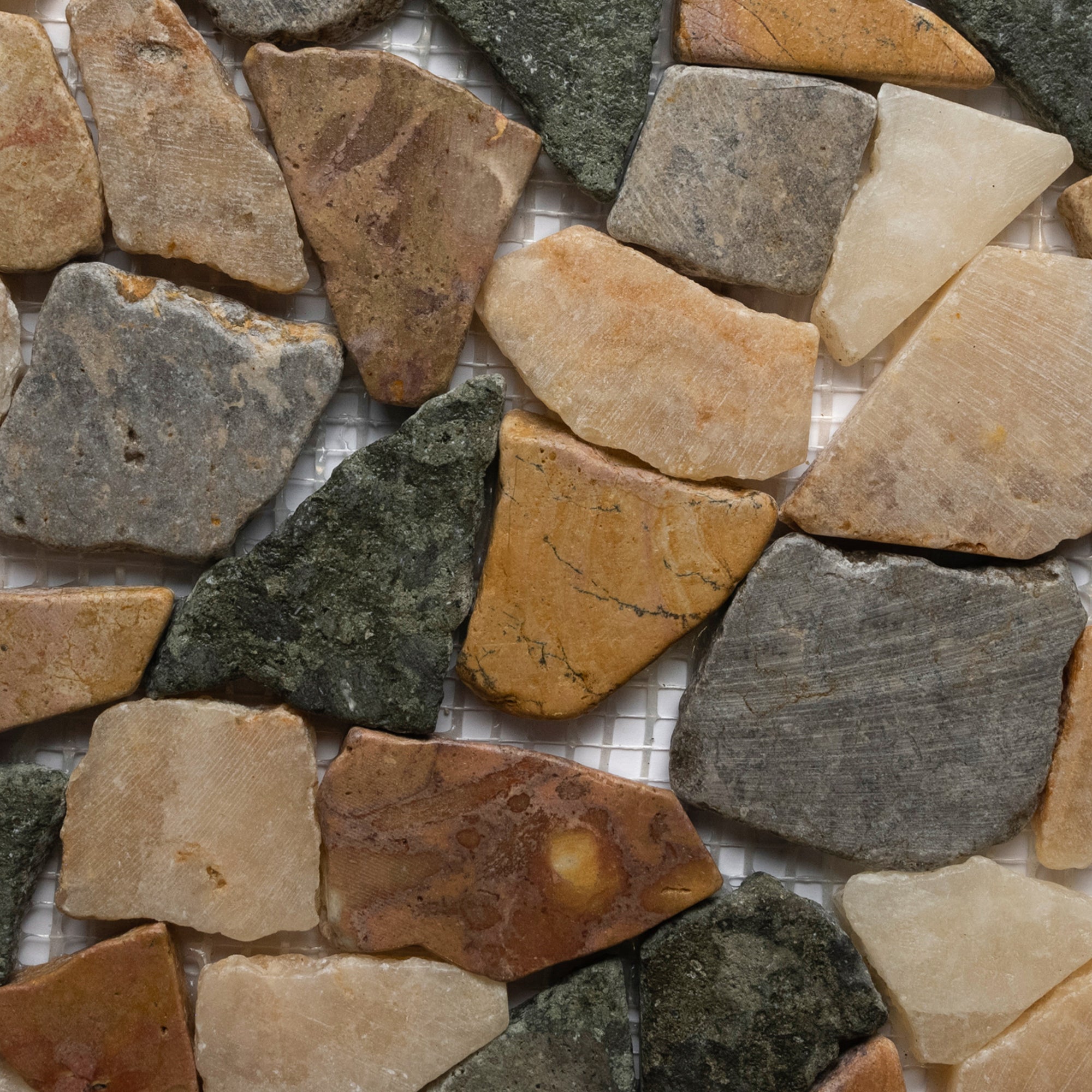 Glazed Autumn Mosaic Tile - Pebble Tile Shop