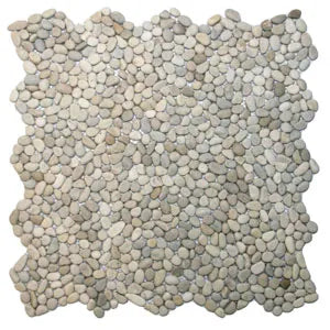 Mini Java Tan Pebble Tile - Pebble Tile Shop