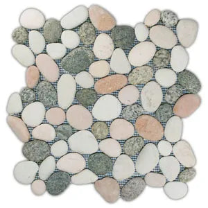 Mixed Island Pebble Tile - Pebble Tile Shop