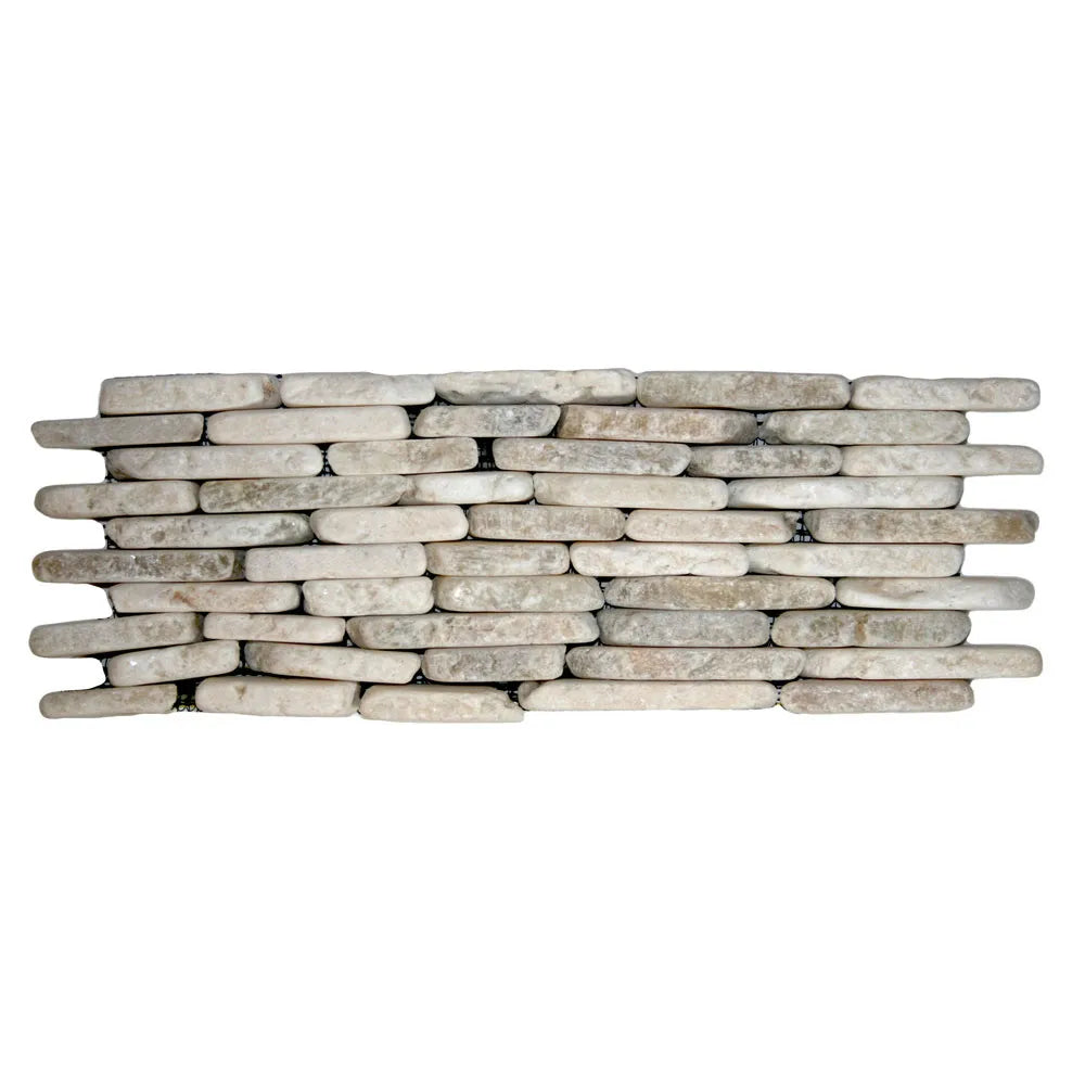 Mixed Quartz Standing Mosaic Tile - Pebble Tile Shop