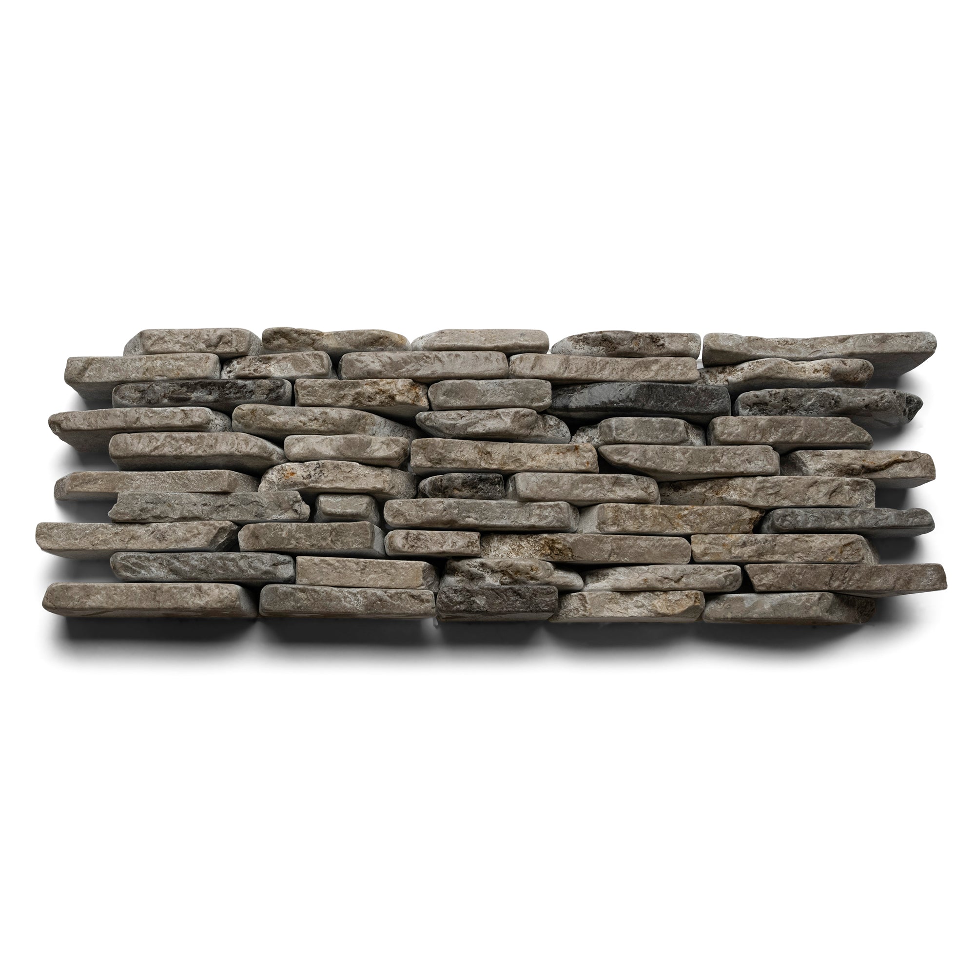 Stone Grey Standing Mosaic Tile - Pebble Tile Shop